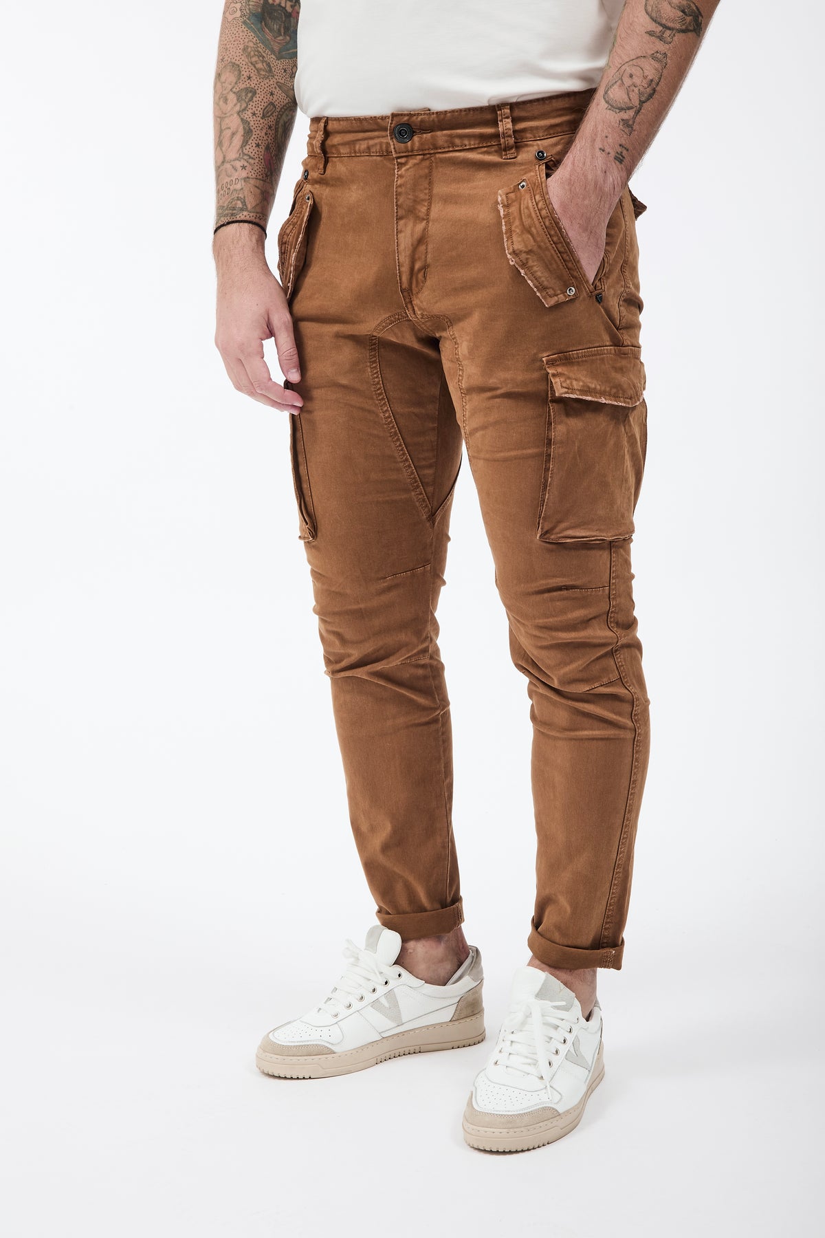Pantalone Gianni Lupo Cargo Biscotto 2363