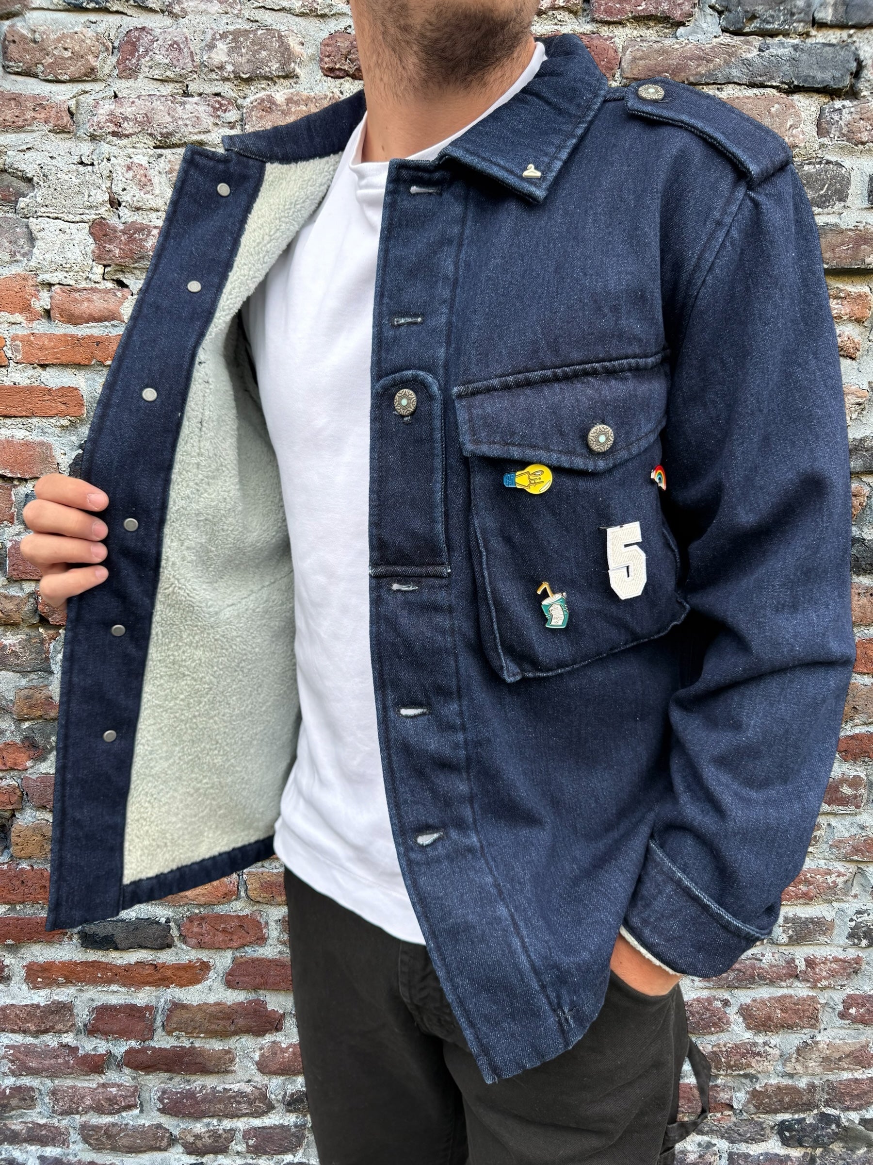 Overshirt Berna 230 Denim Imbottita (12267272274260)