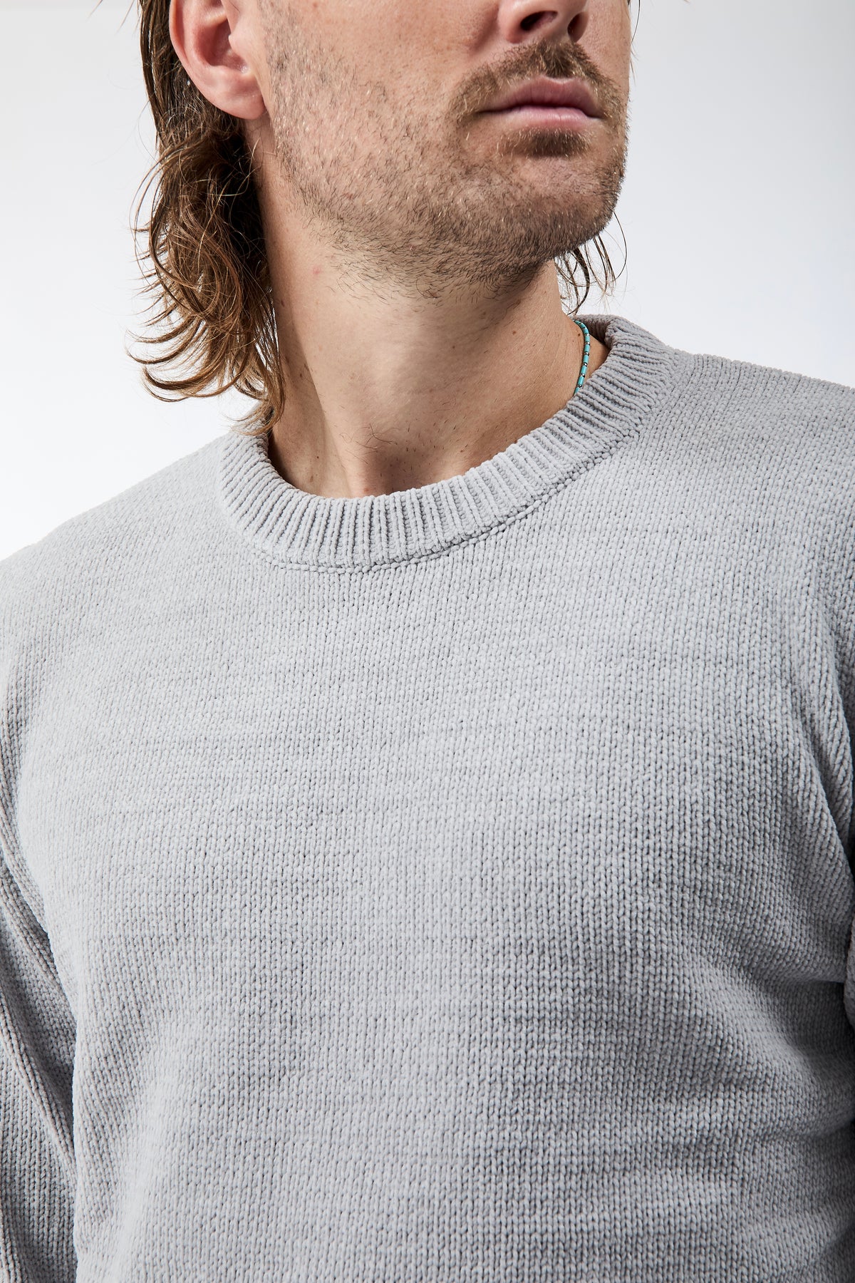 Maglione Gianni Lupo Ciniglia Grigio 535