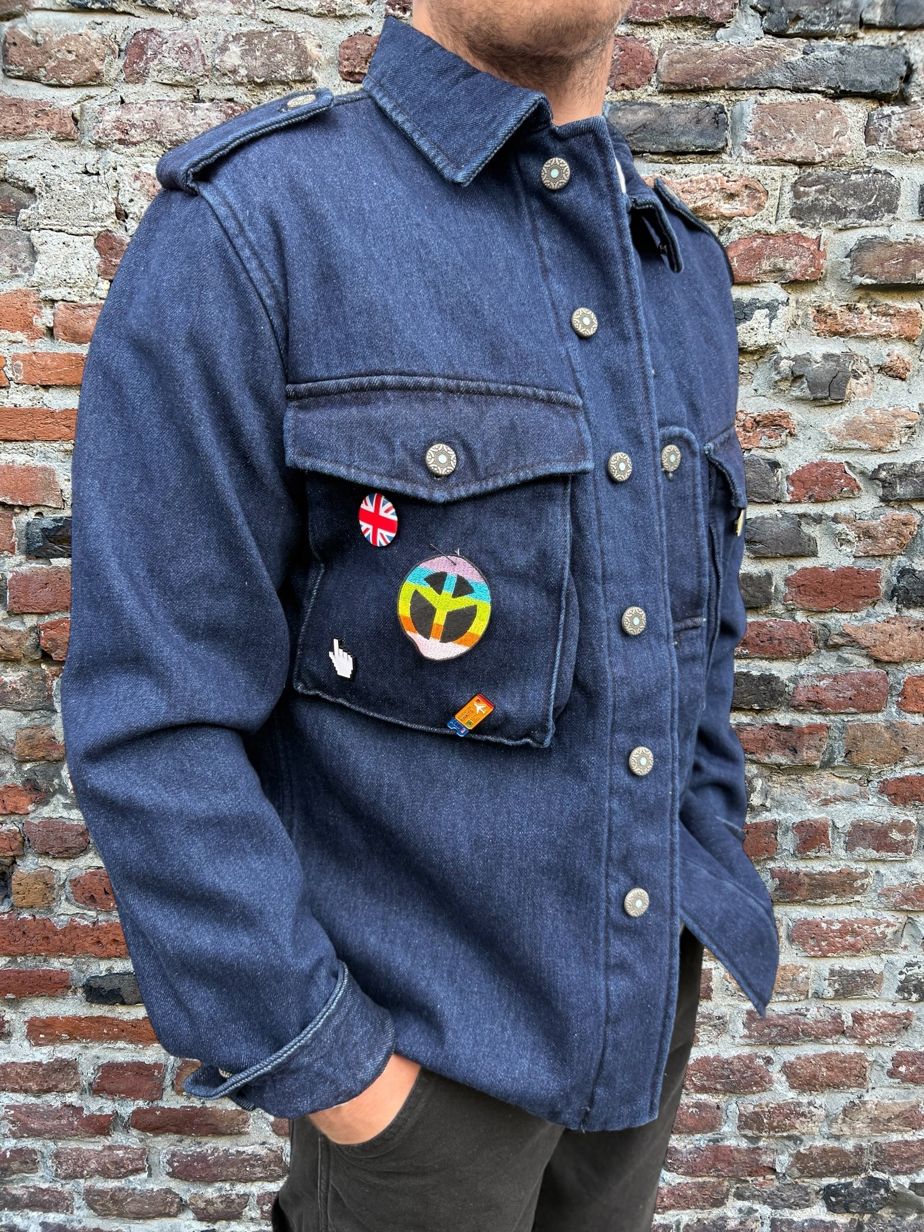 Overshirt Berna 230 Denim Imbottita (12267272274260)