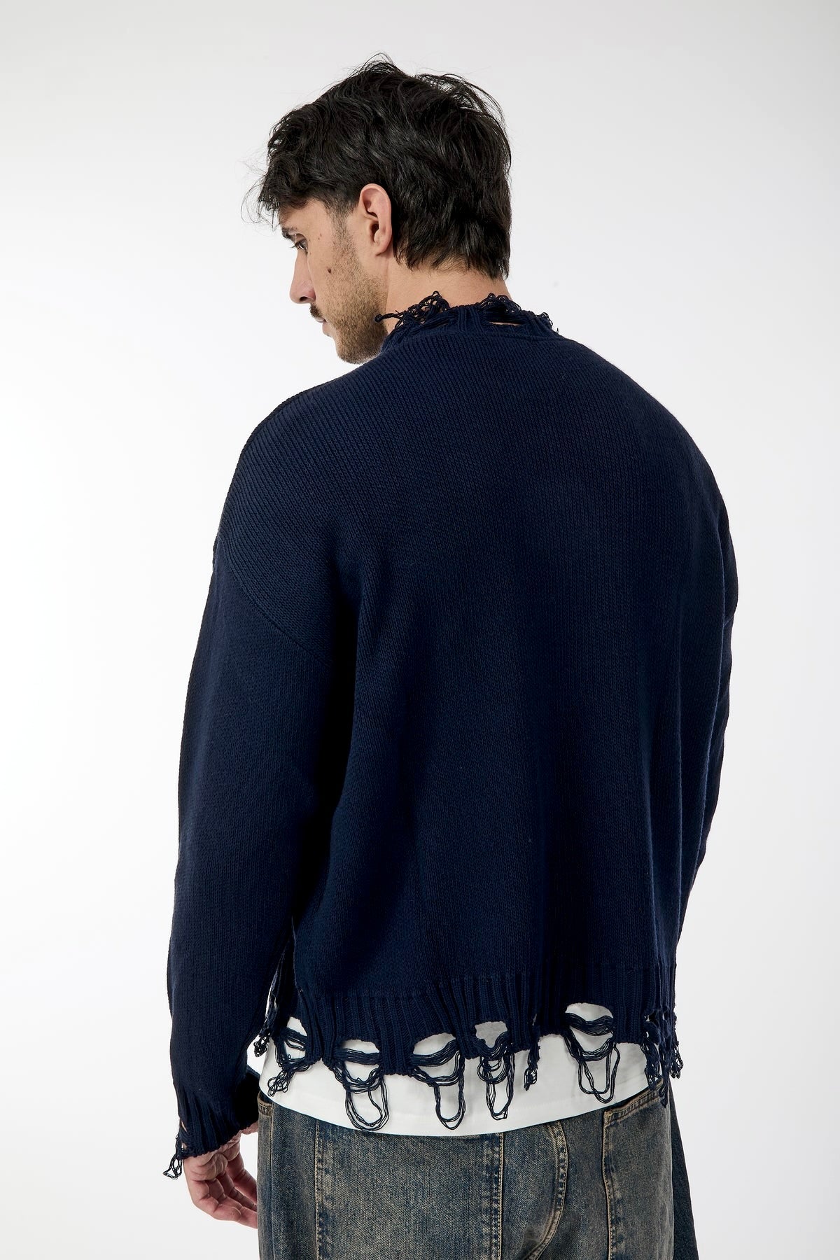Maglione Imperial Strappi Blu