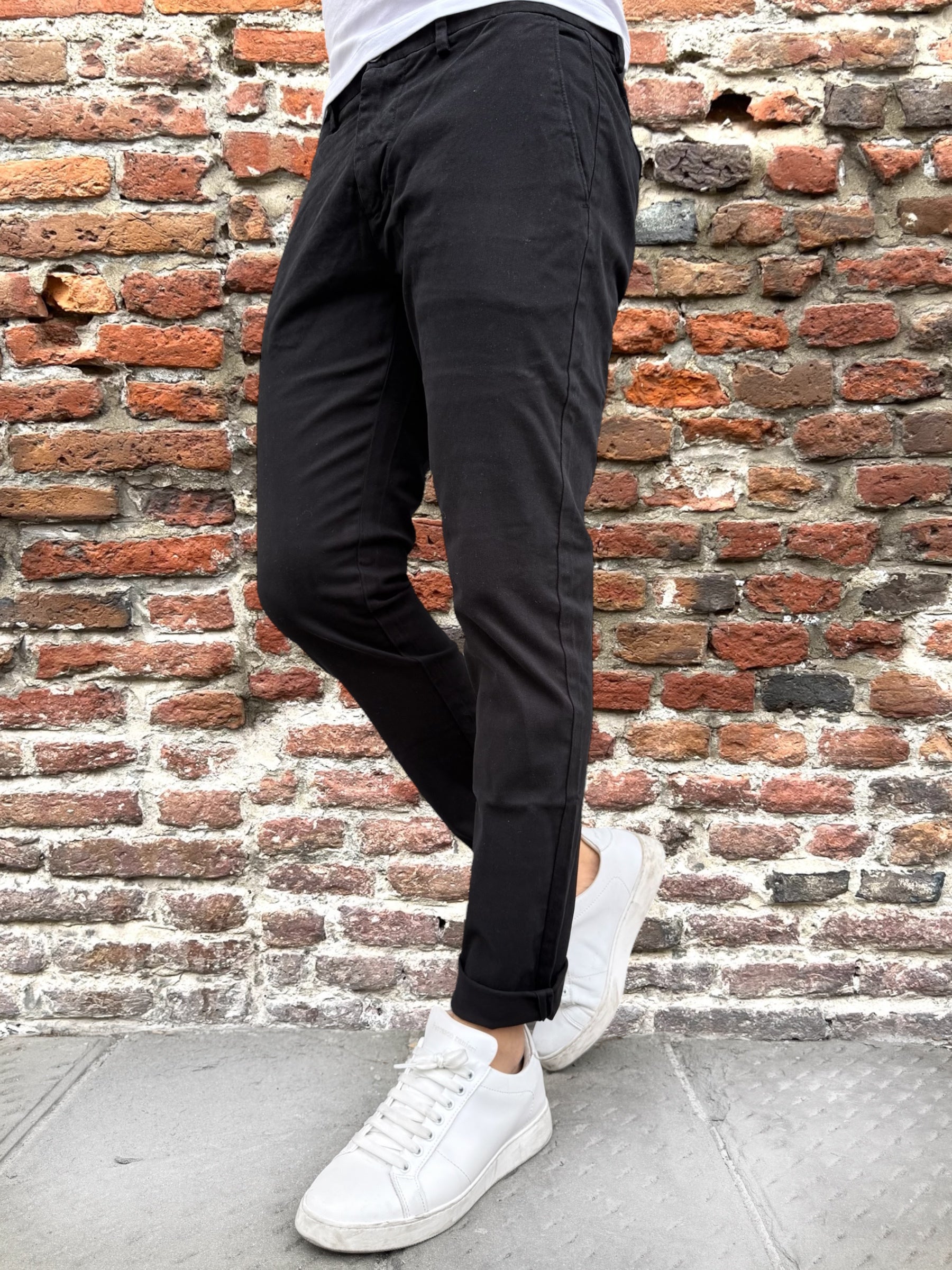 Pantalone Gianni Lupo Chinos Tahoma Nero (12242069717332)