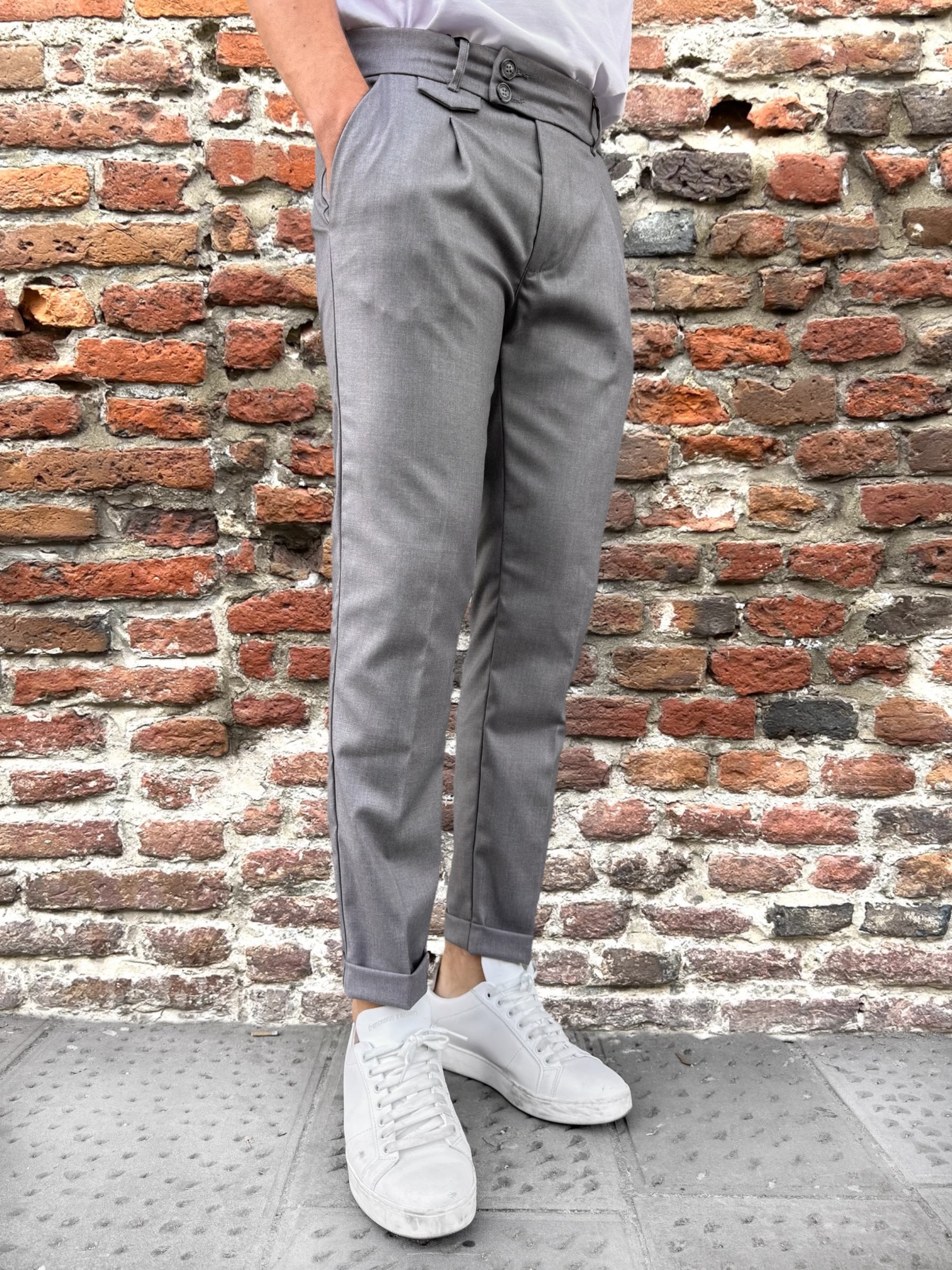 Pantalone Gianni Lupo Grigio 21794 (12238682030420)