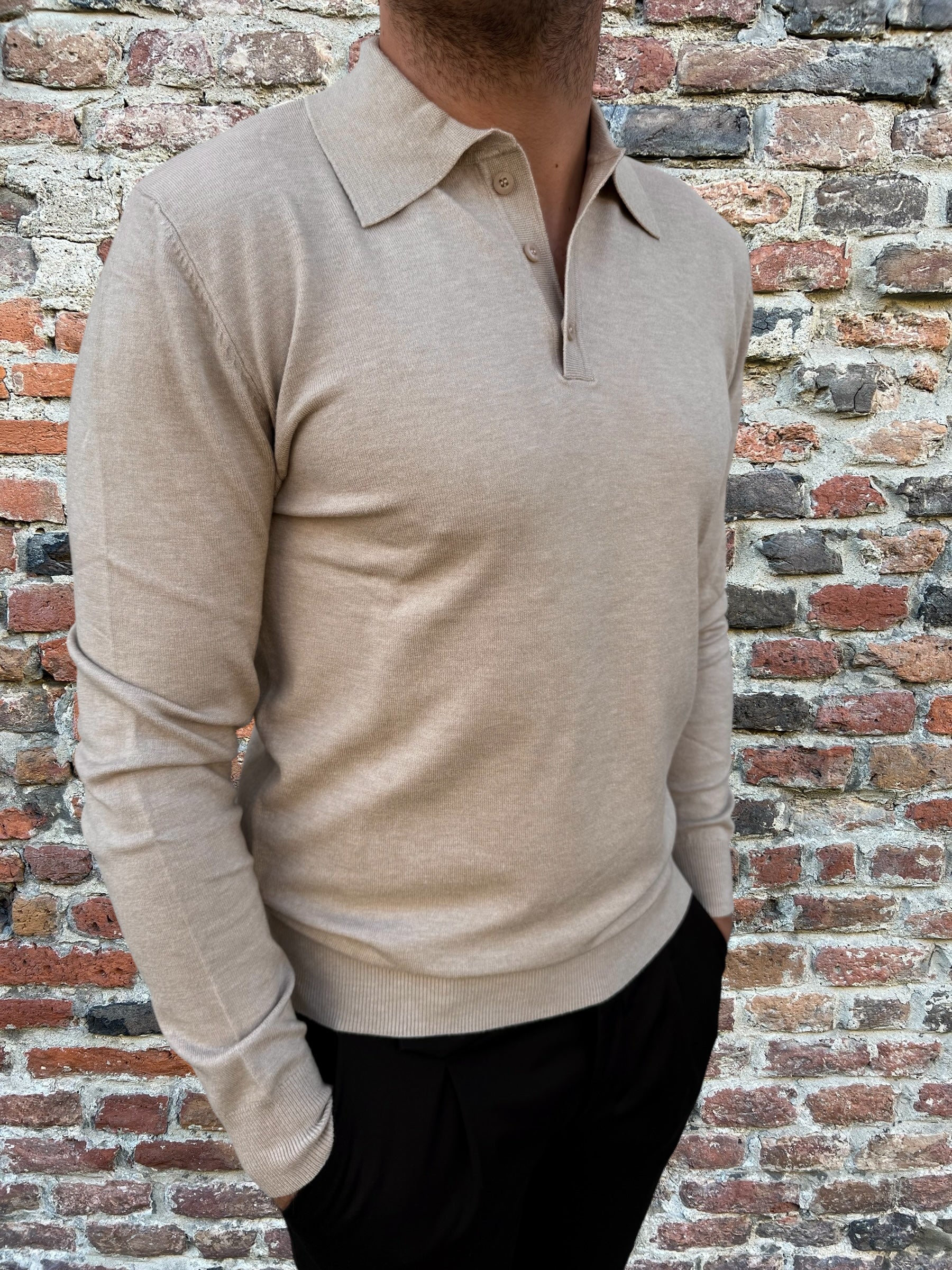 Maglioncino Polo Gianni Lupo Cammello 508 (12238890139988)