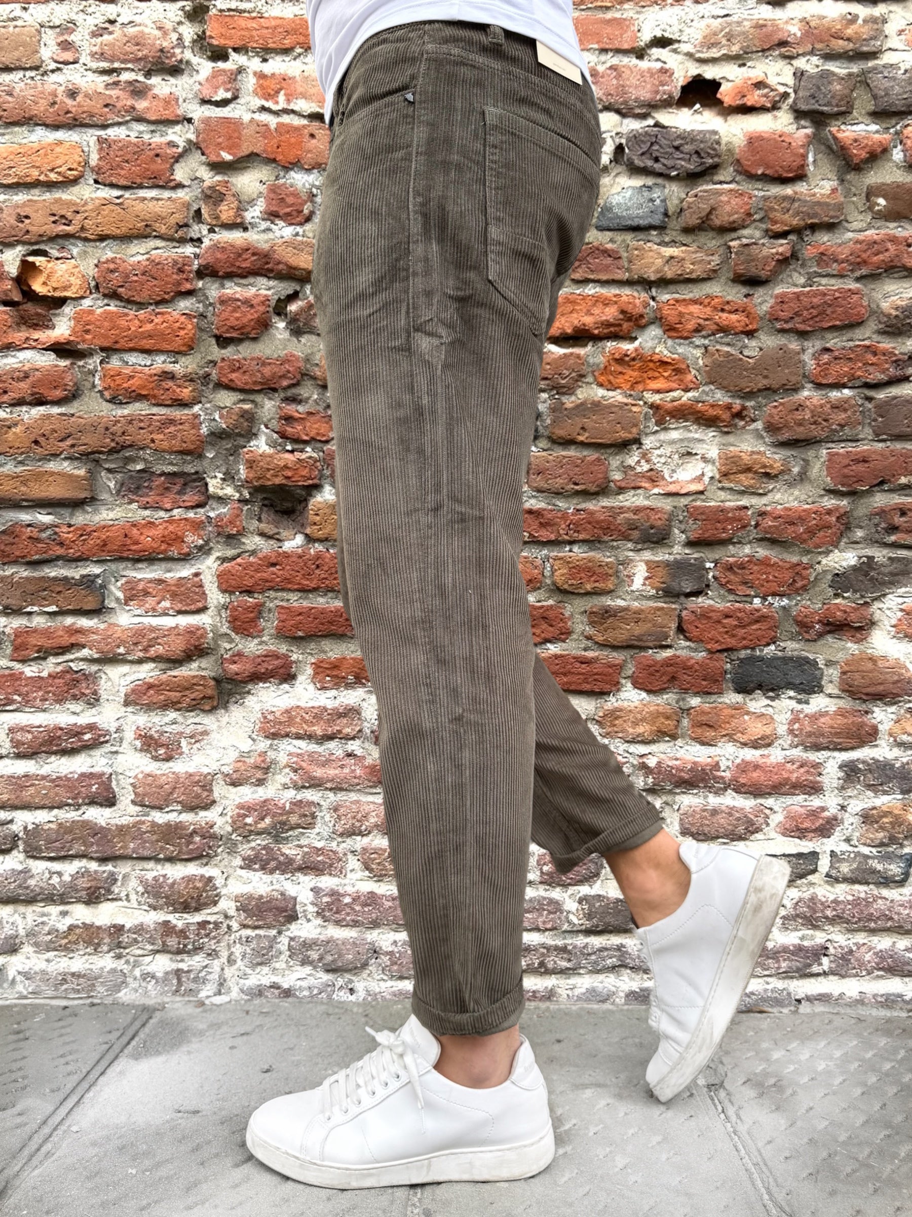 Pantalone Gianni Lupo Velluto Mud 6227 (12258209759572)