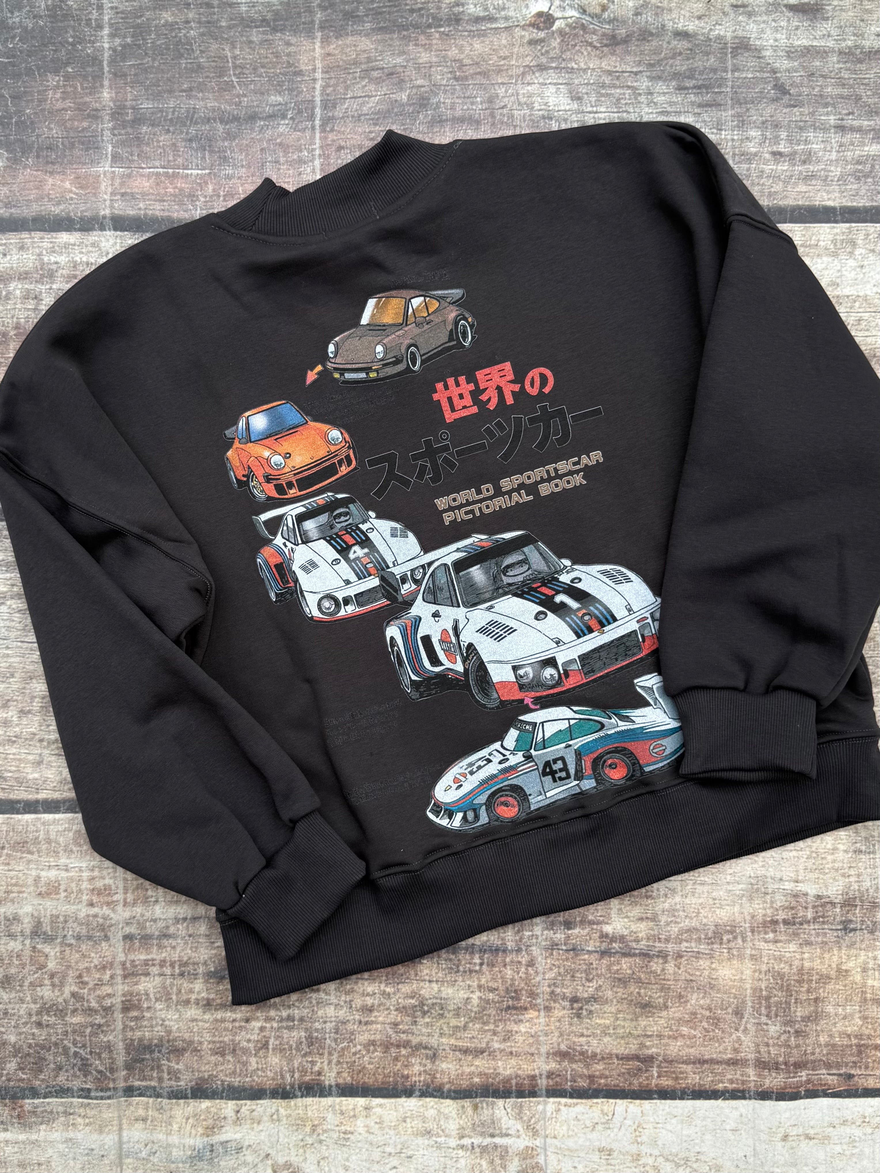 Felpa Berna Crop Cars Piombo (12239554052436)