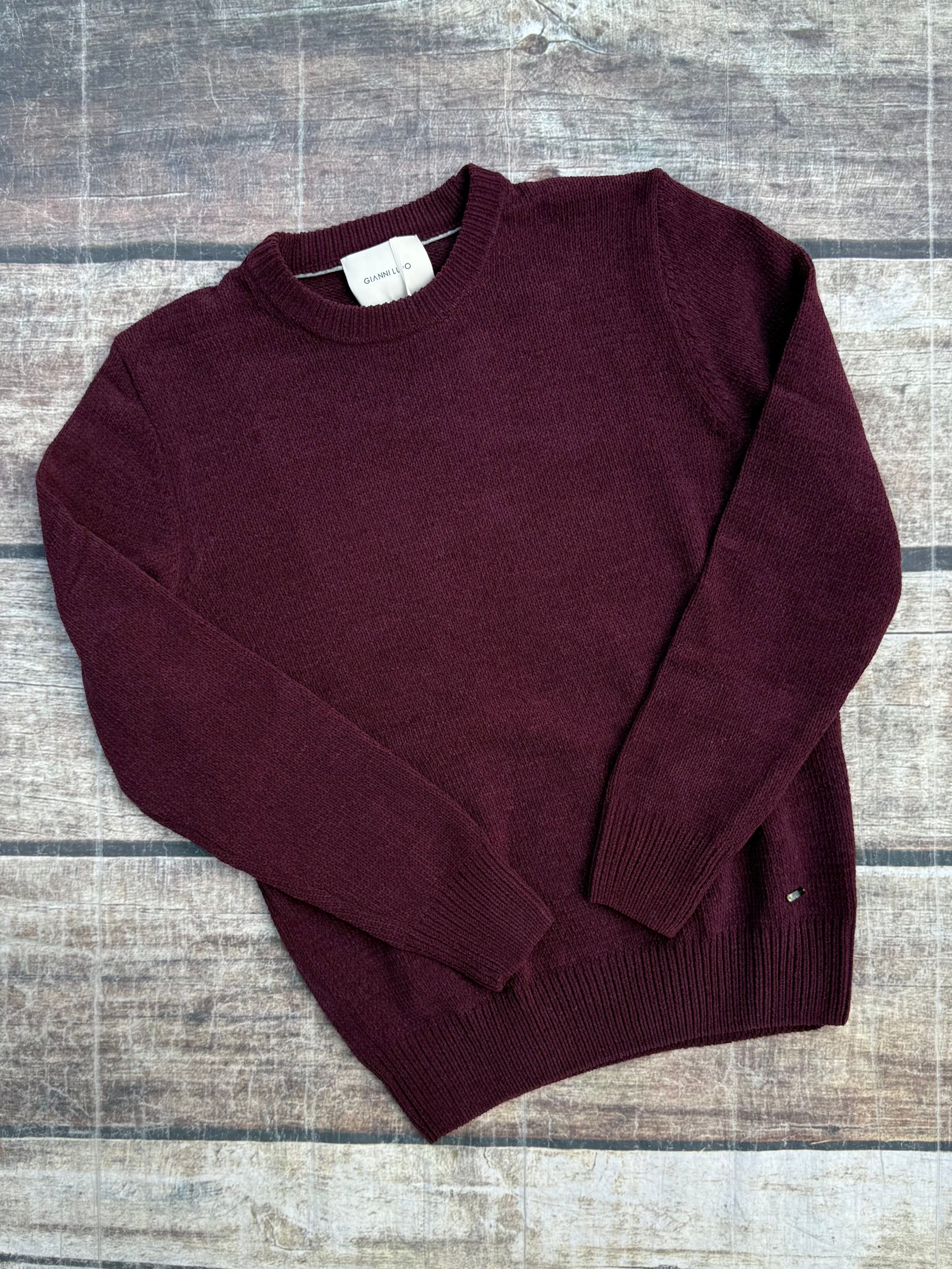 Maglione Gianni Lupo Ciniglia Bordeaux 535 (12227807347028)