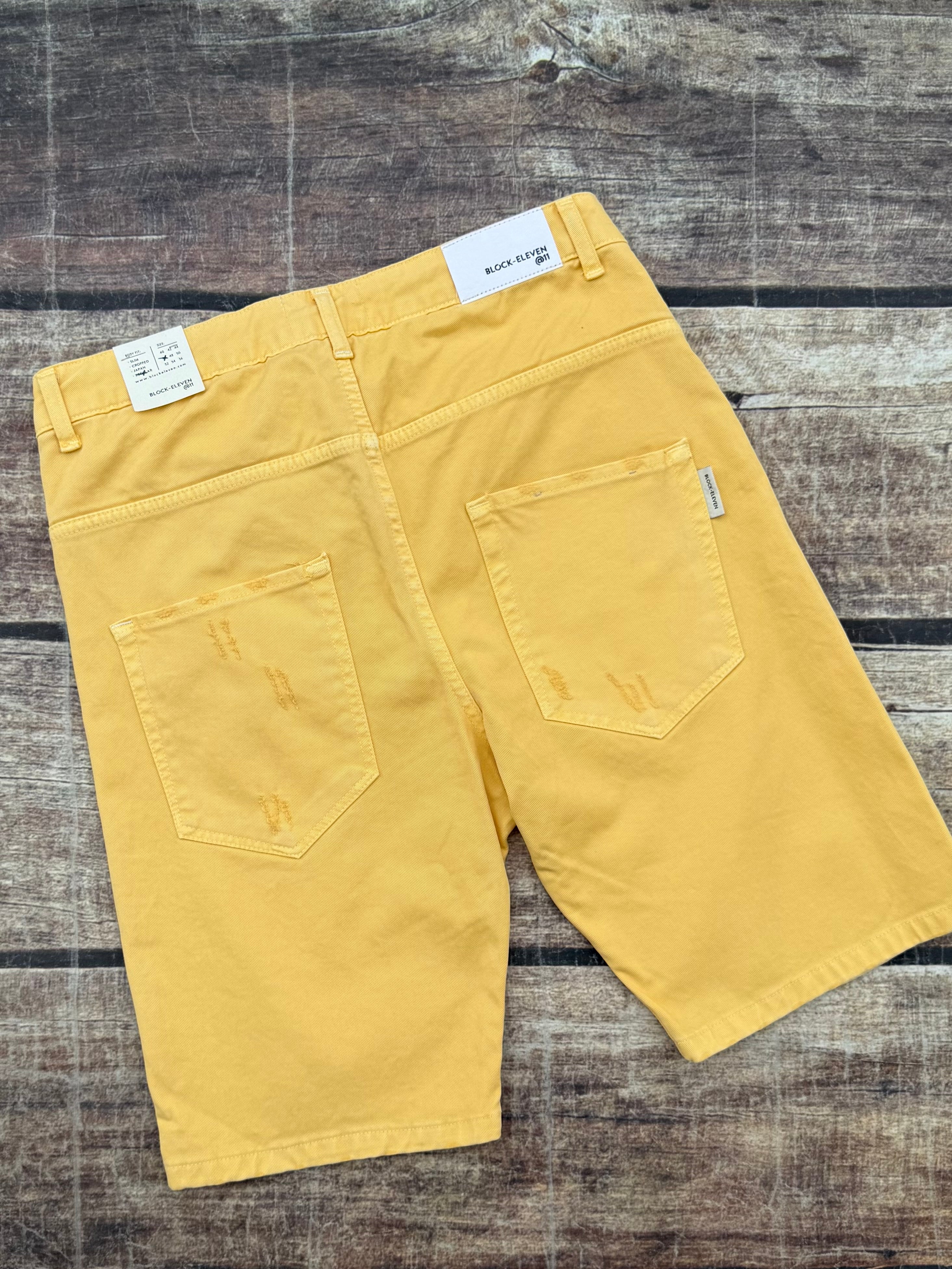 Bermuda Block Eleven Bull Denim Rotture Giallo (12027120812372)