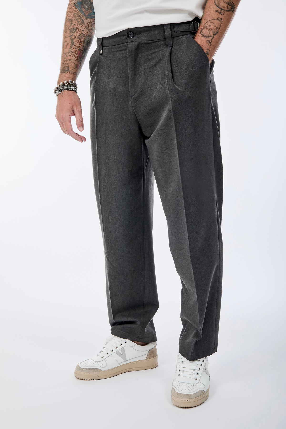 Pantalone Berna Fibbie Antracite