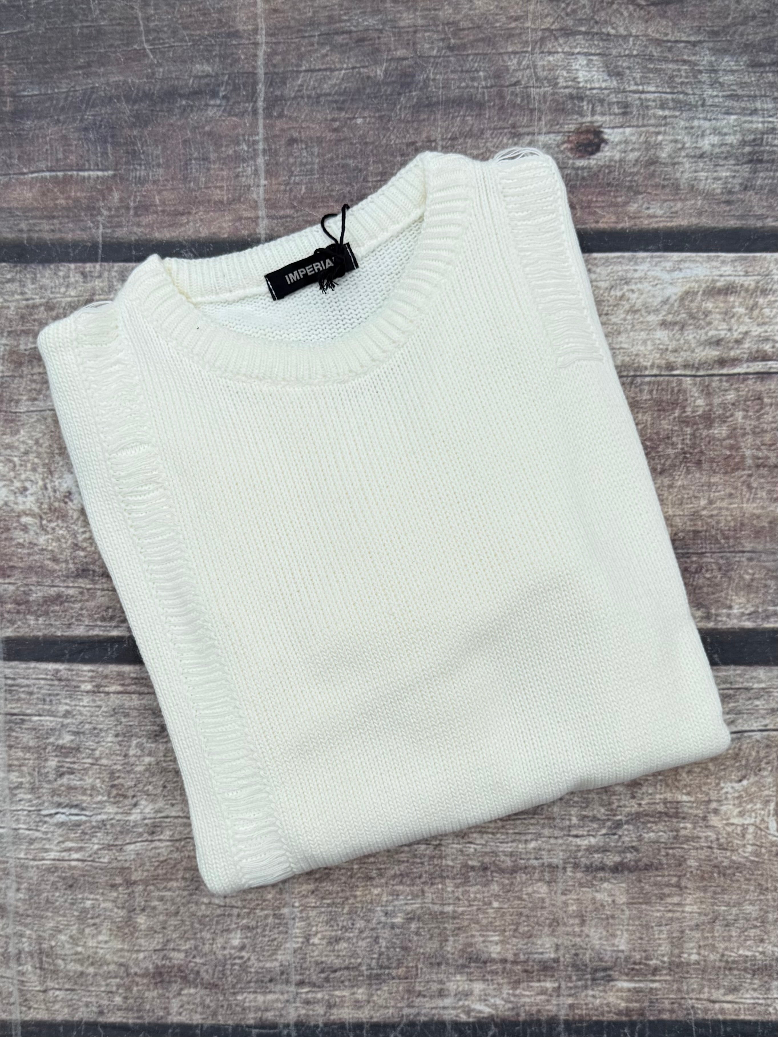 Maglione Imperial Strappi 159 Panna (12244861616468)
