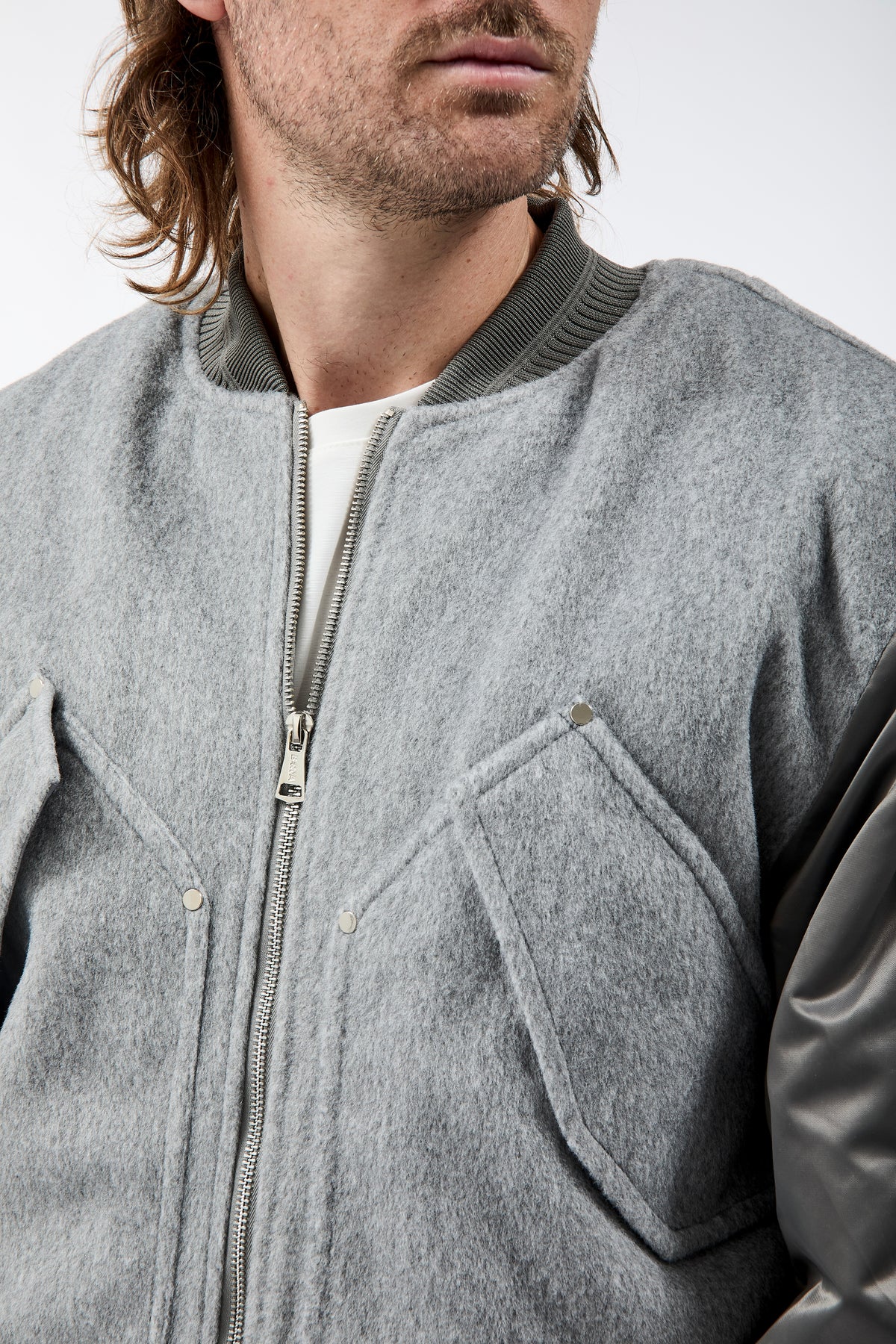 Bomber Berna Boxy Grigio