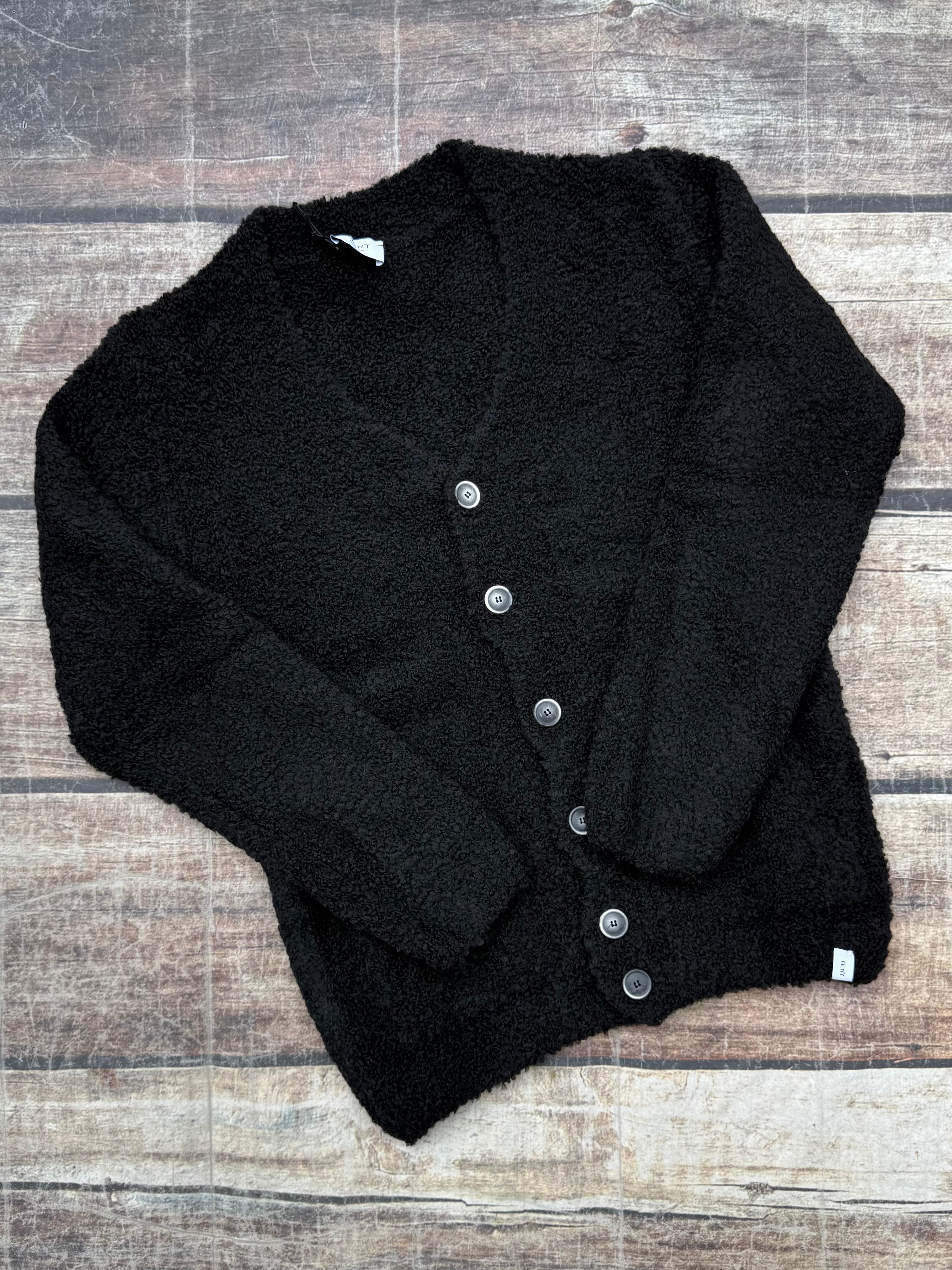 Cardigan Alta Tensione Bouclé Nero (12267722375508)