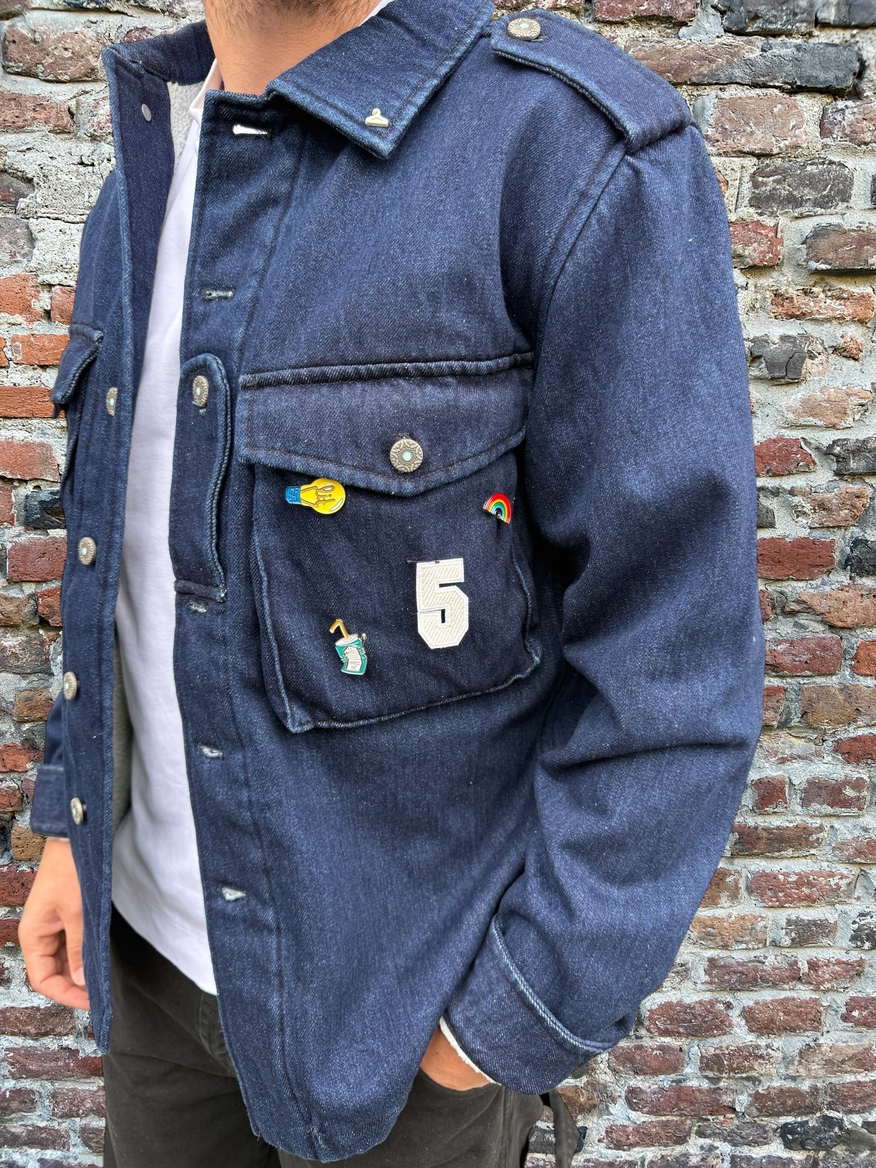Overshirt Berna 230 Denim Imbottita (12267272274260)