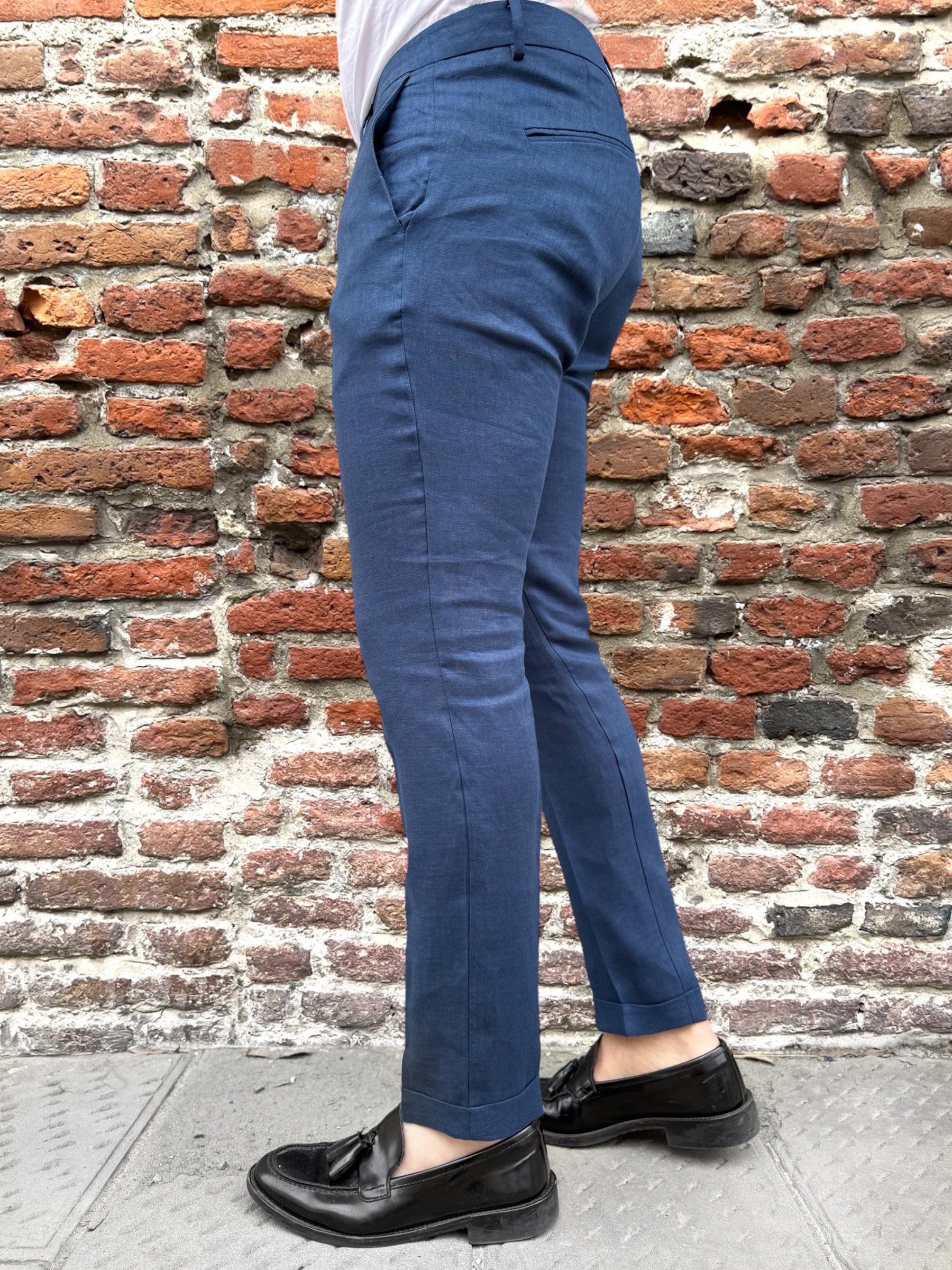 Pantalone Over-D Chino Lino Blu G11 (11988894089556)