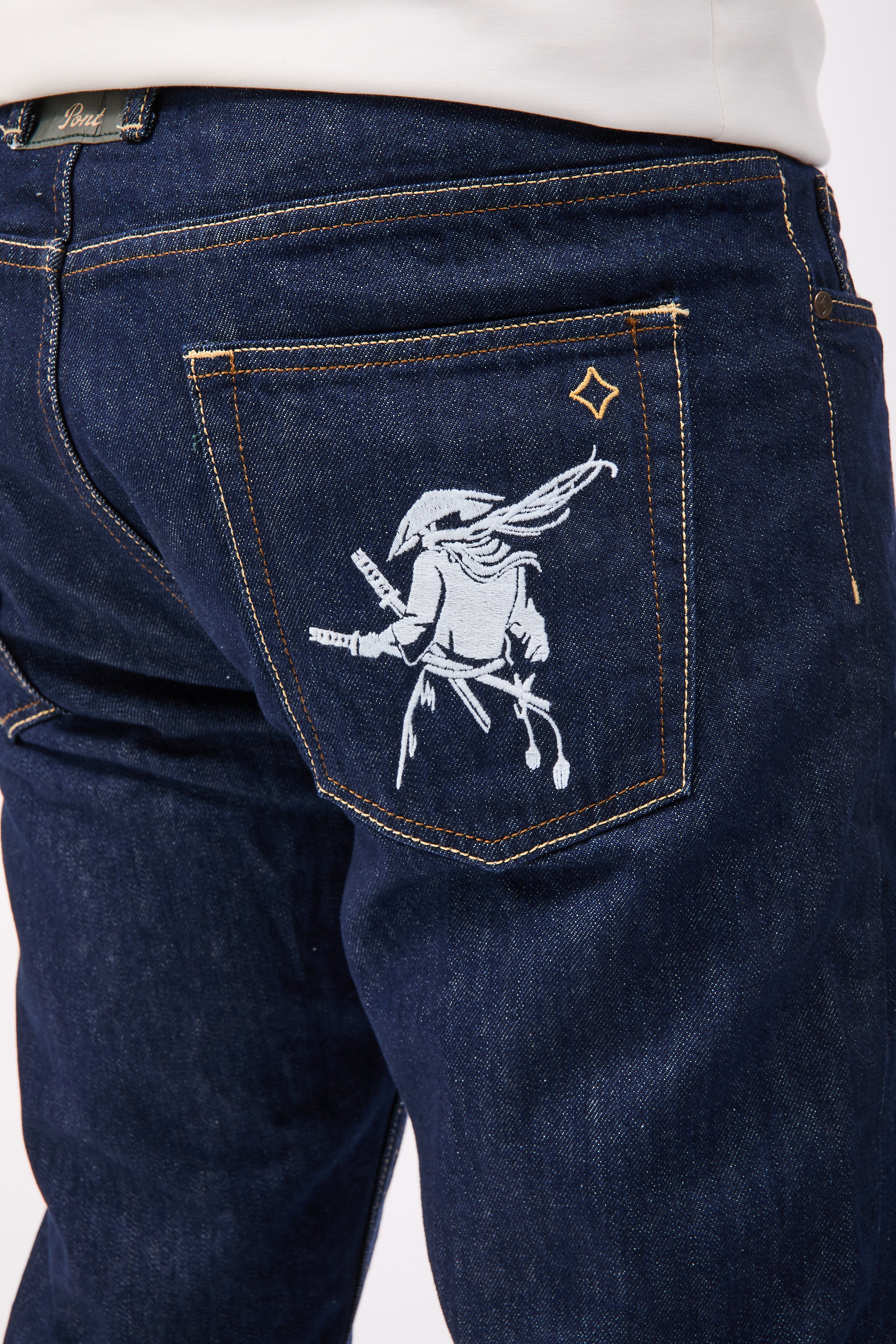 Jeans Pont Cropped Yellowstone Ricamo 00
