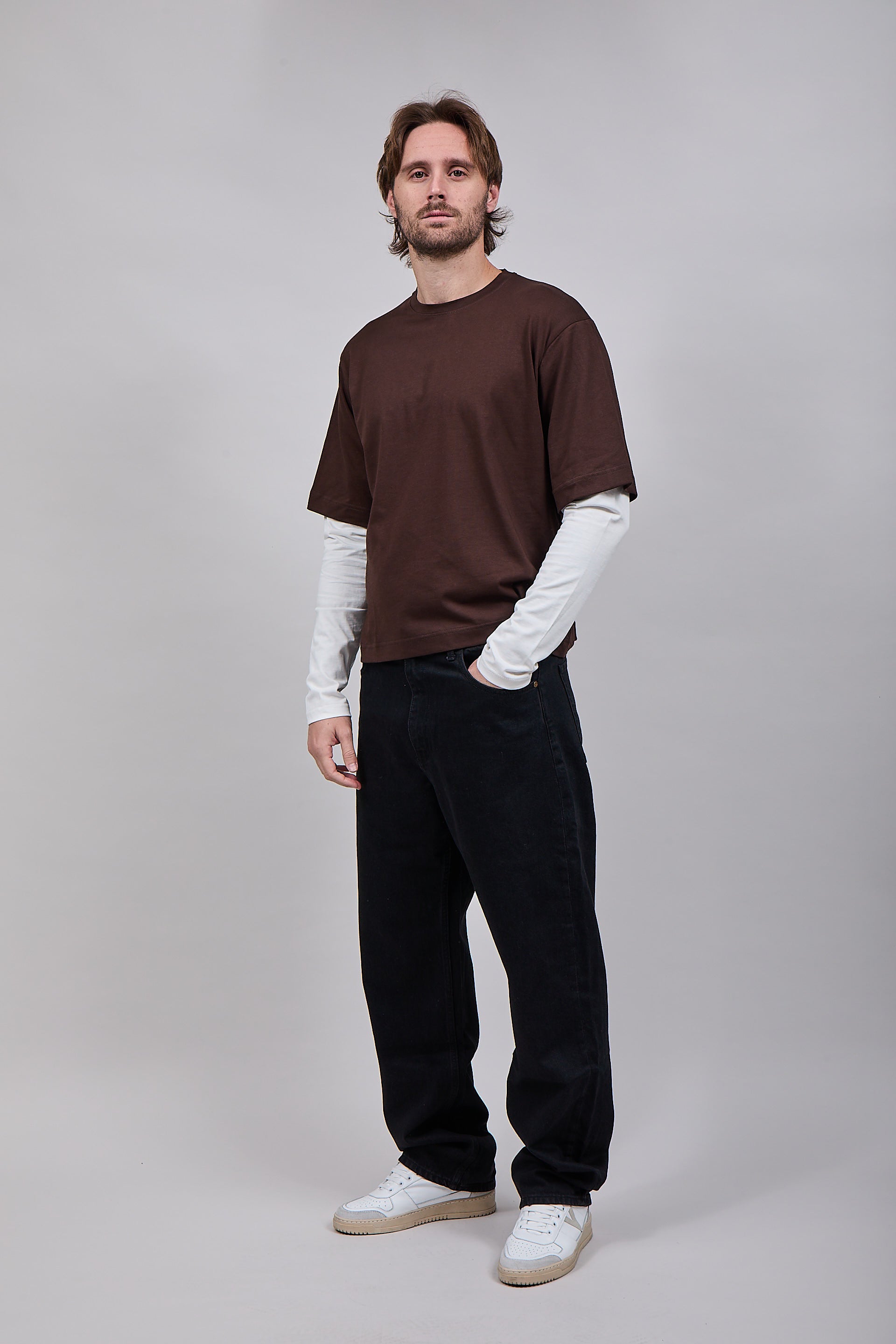 T-shirt Doppiamanica Berna Aquila Moro