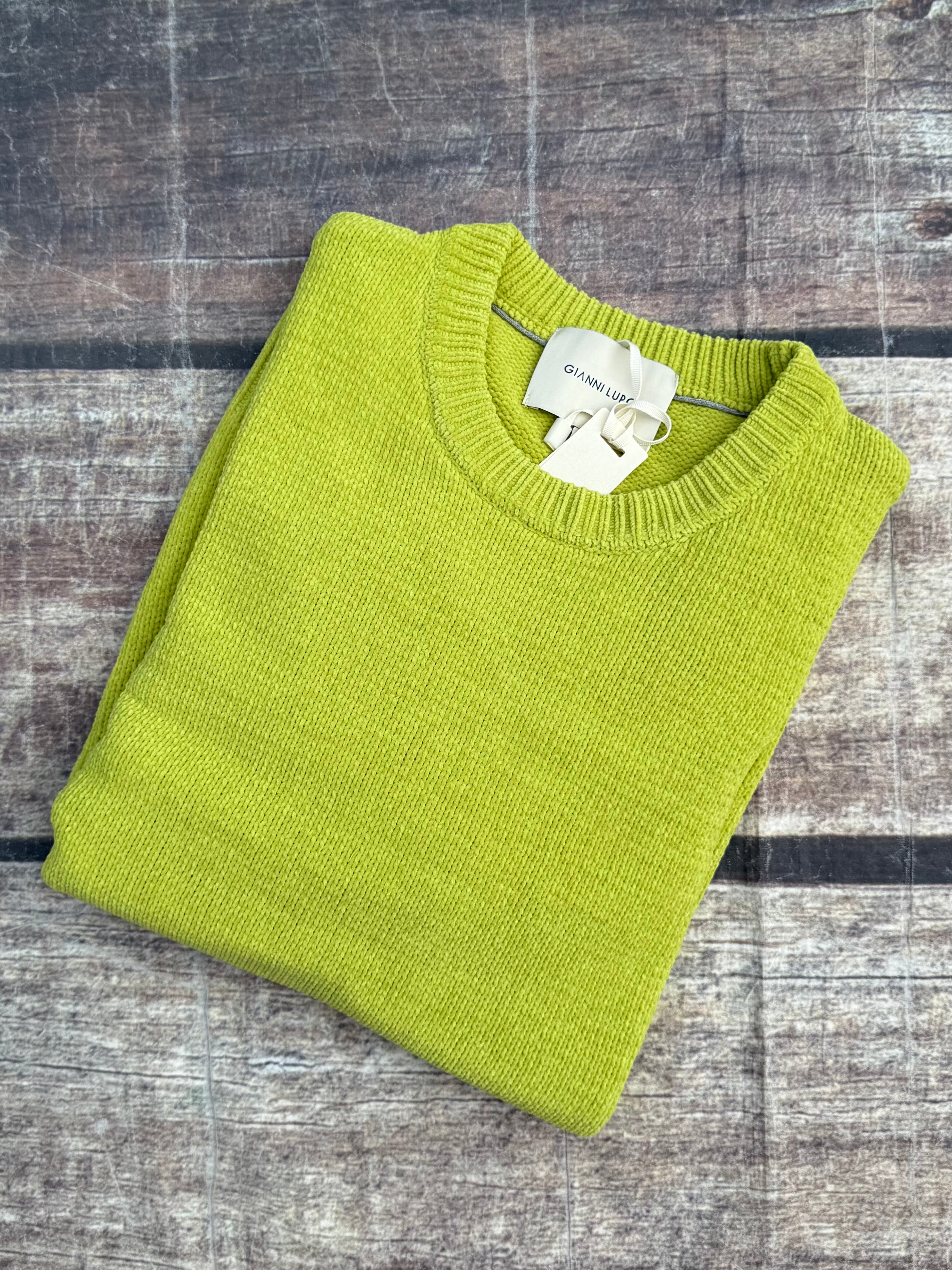 Maglione Gianni Lupo Ciniglia Olio 535 (12227806429524)