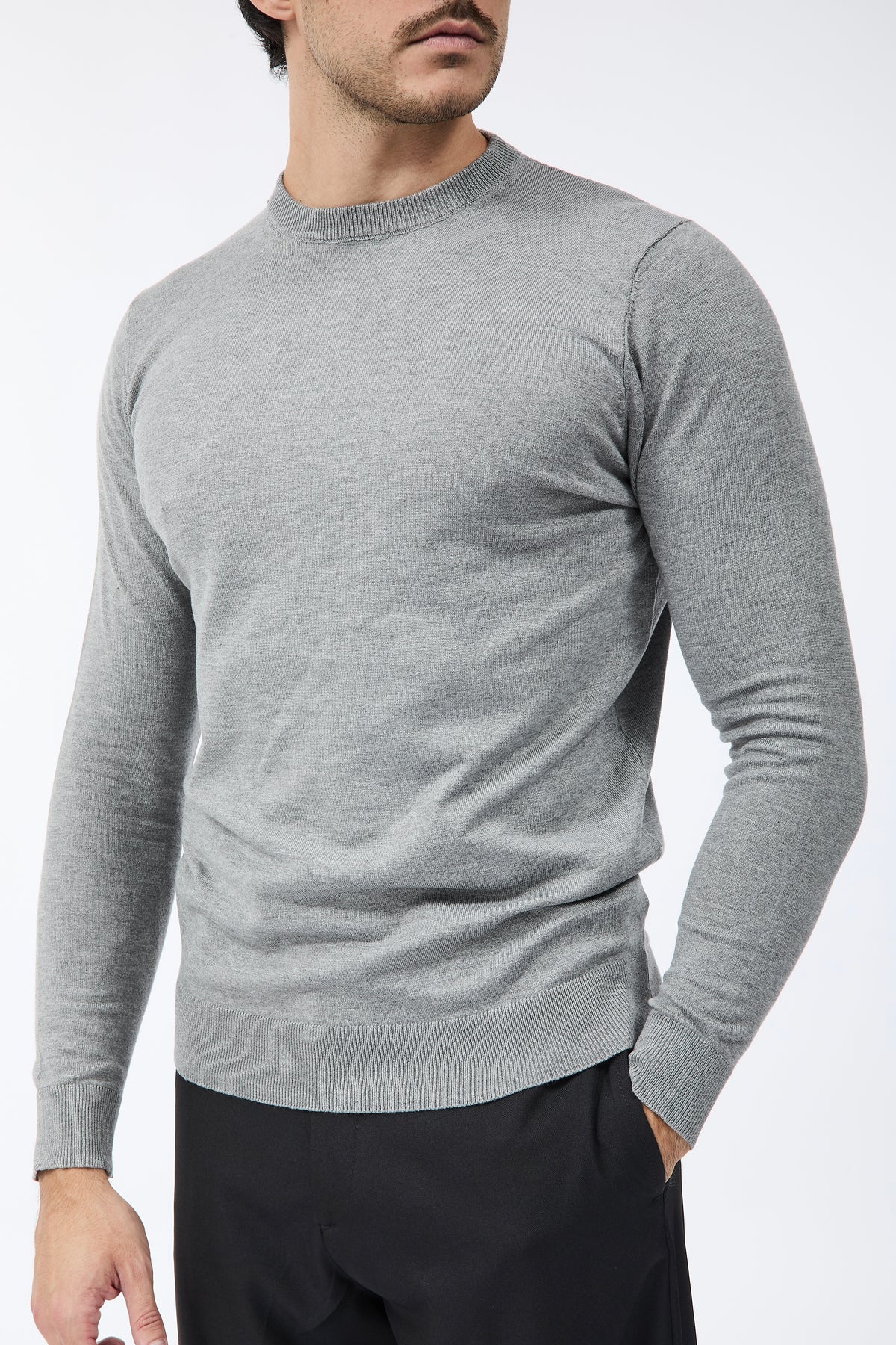 Maglioncino Over-d M01 Grigio Melange