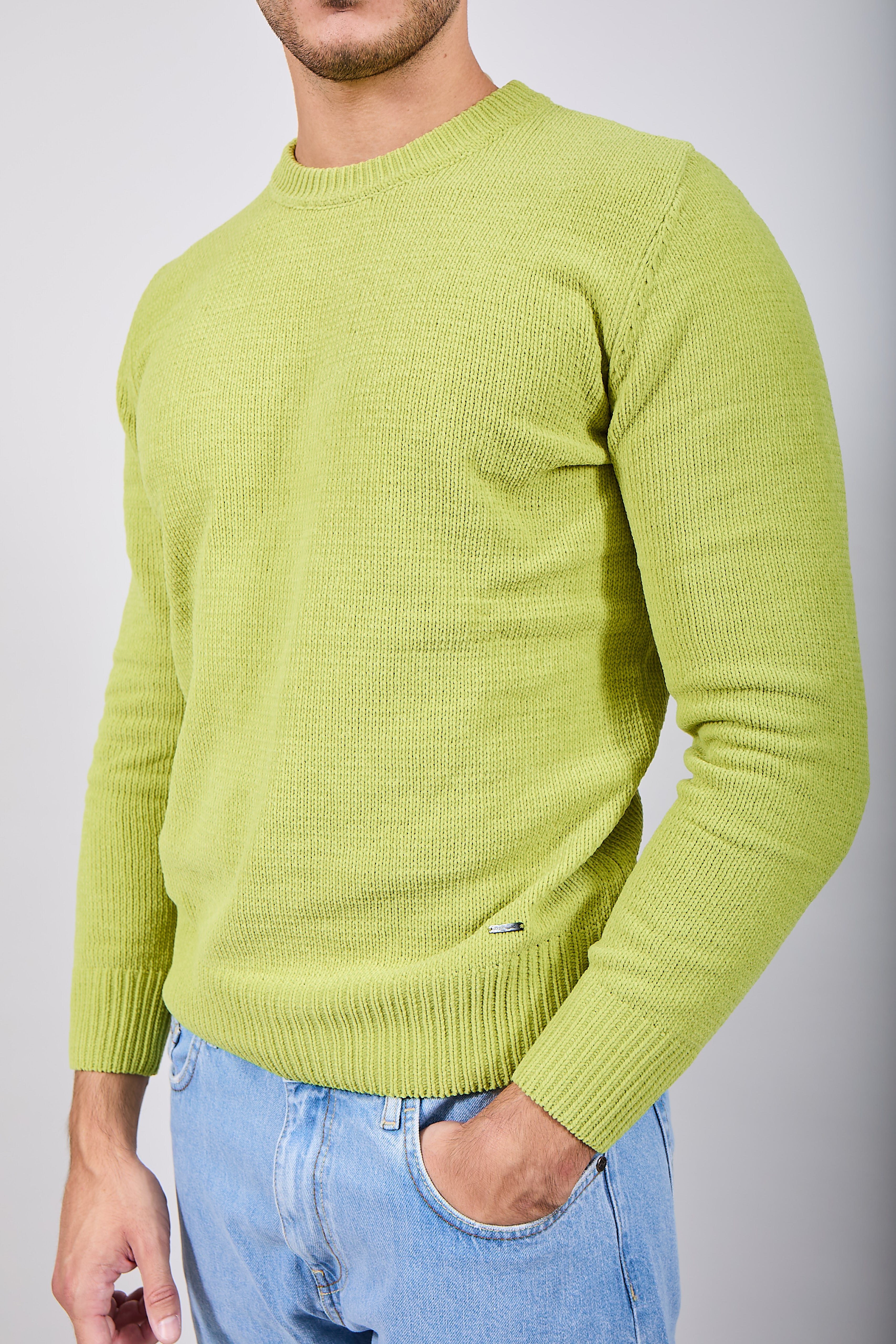 Maglione Gianni Lupo Ciniglia Olio 535 (12227806429524)
