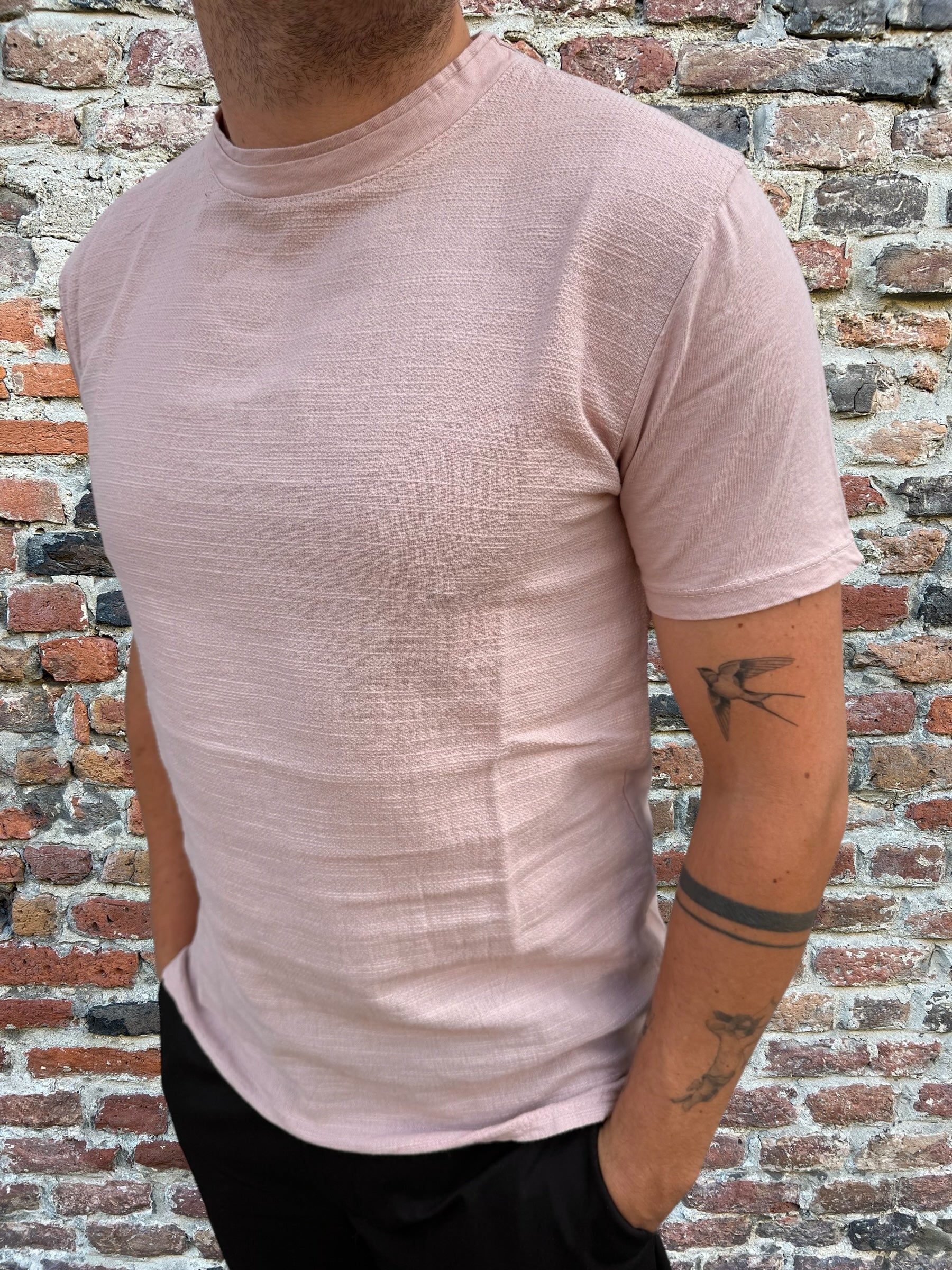 T-shirt Block Eleven Garzata Rosa Antico (12162896462164)