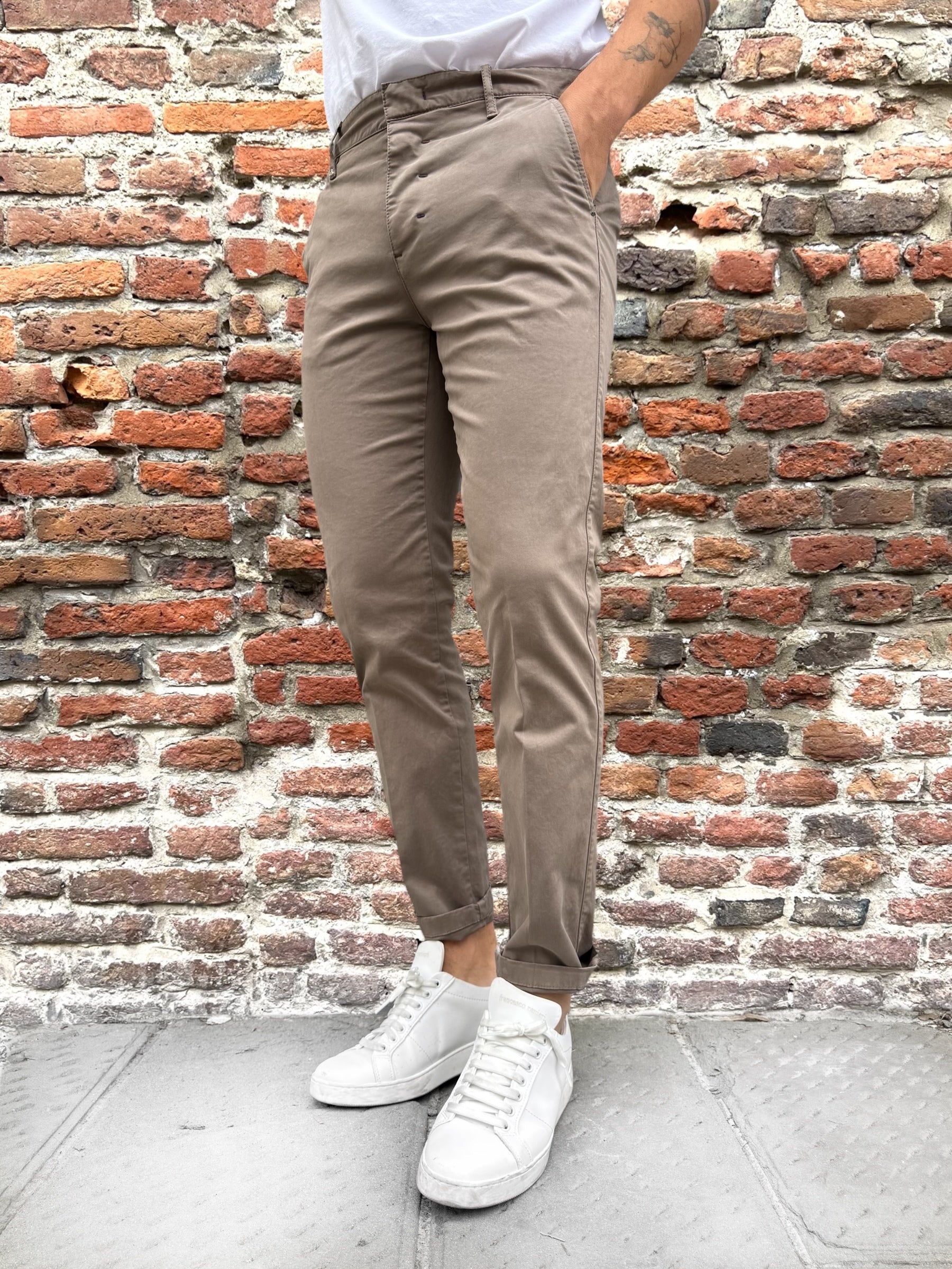 Pantalone Berna Chinos Tortora 71 (12247789207892)