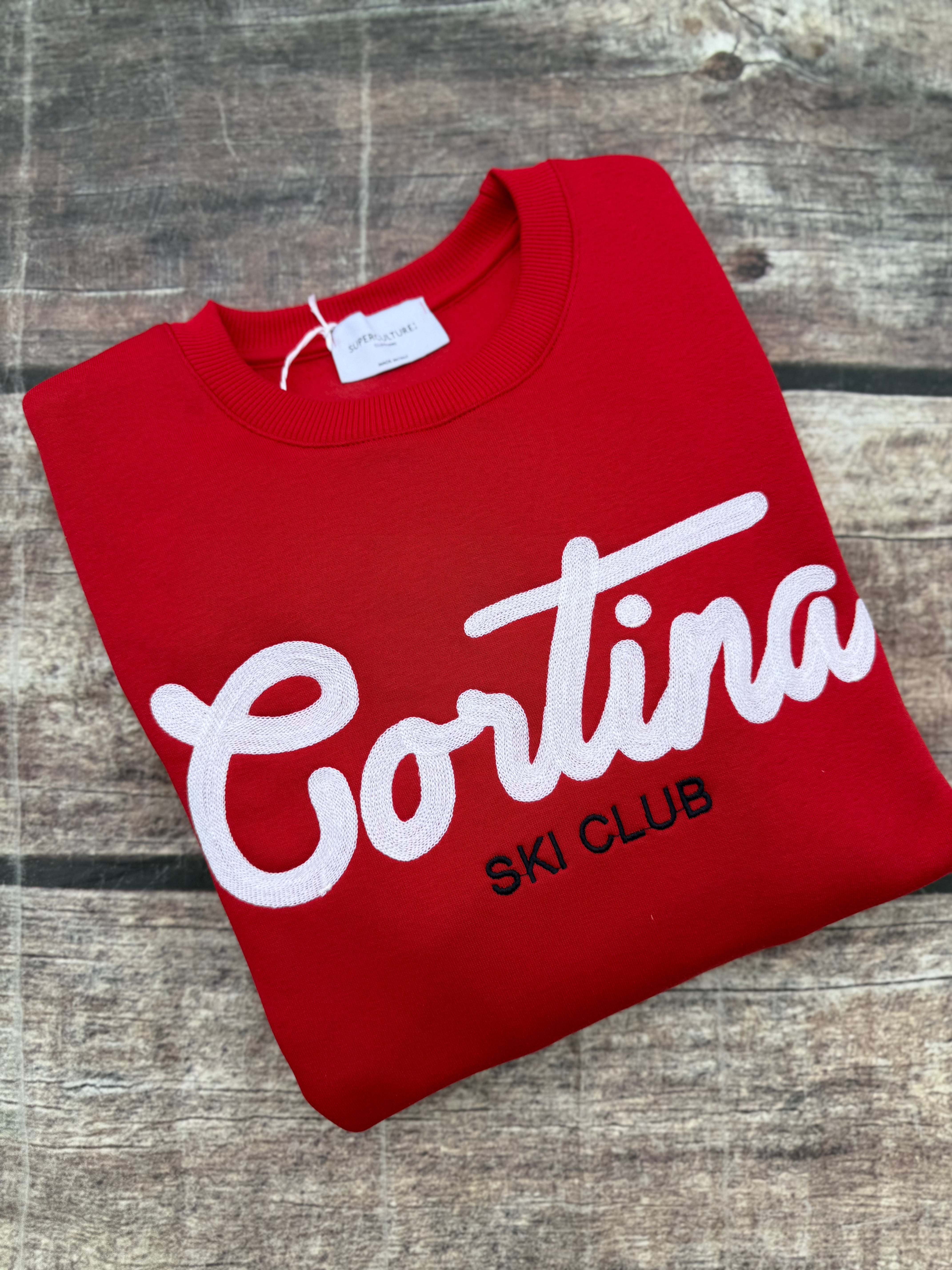 Felpa Superculture Girocollo Rossa A1321 (12218707870036)