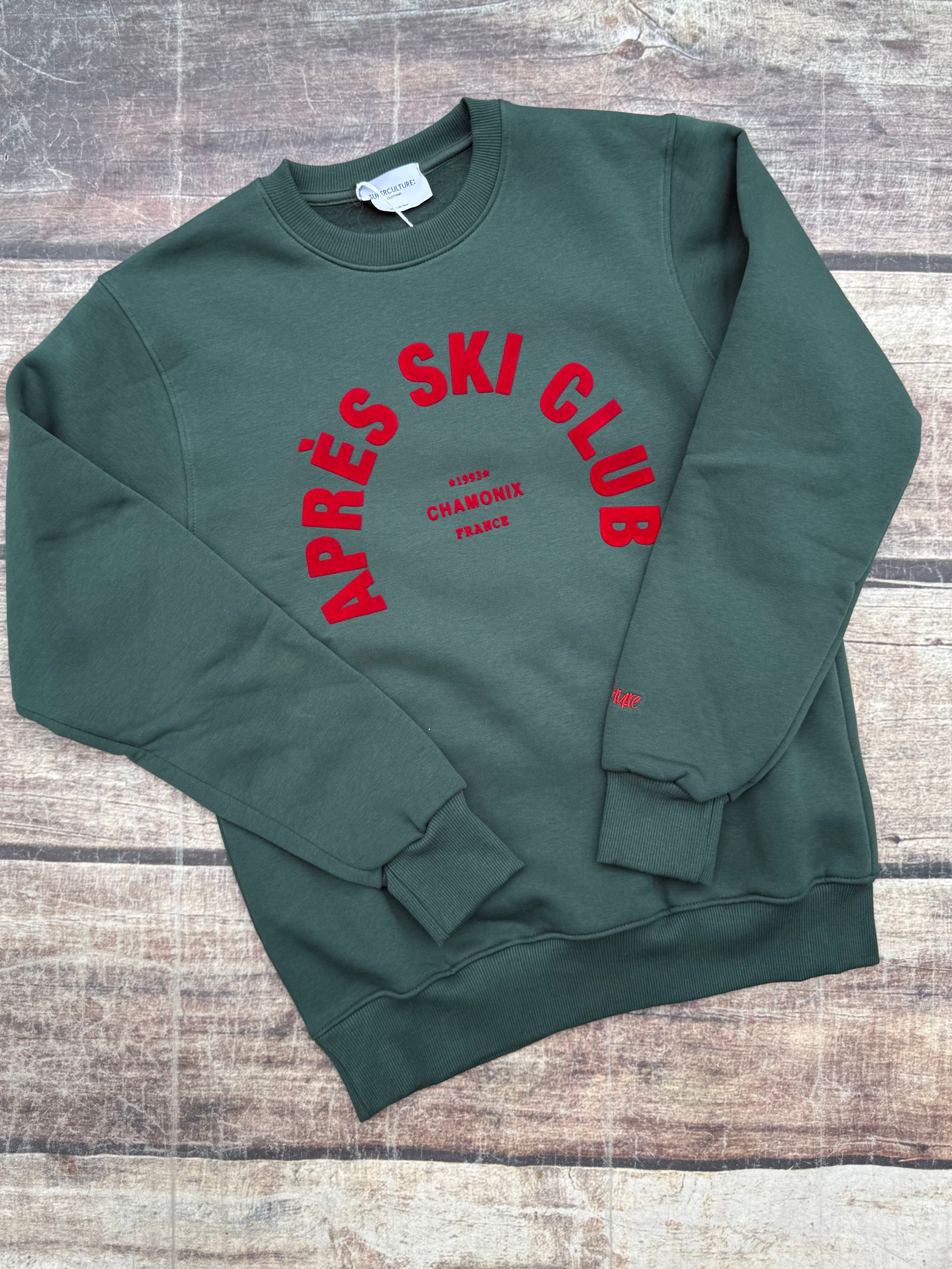 Felpa Superculture Girocollo Verde Bosco A1323 (12218727956820)