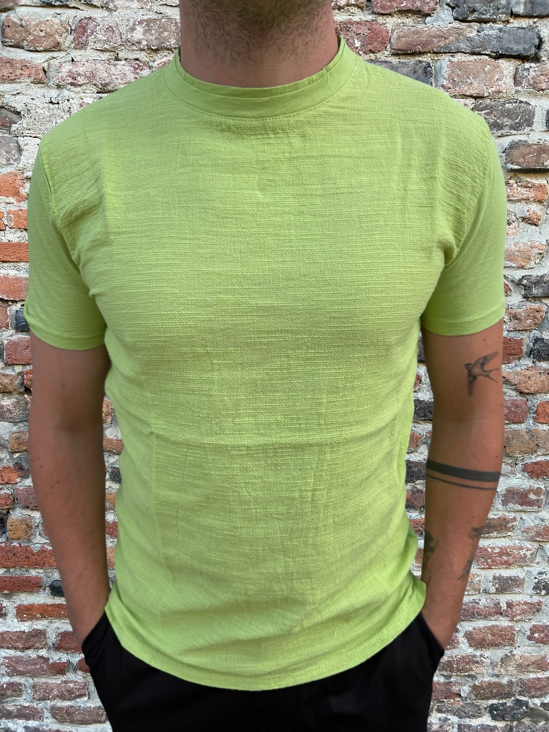 T-shirt Block Eleven Garzata Verdino (12162888728916)