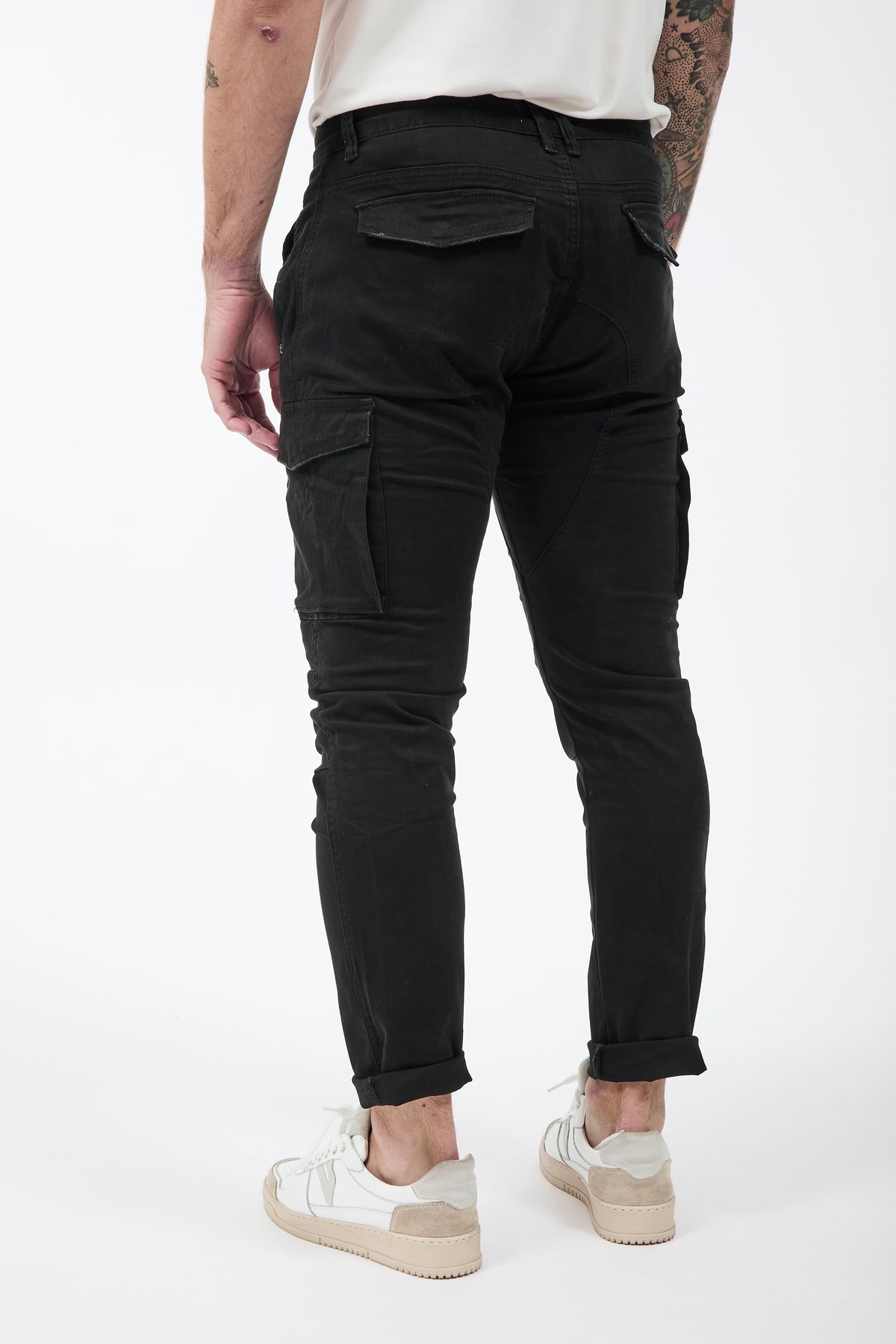 Pantalone Gianni Lupo Cargo Nero 2363