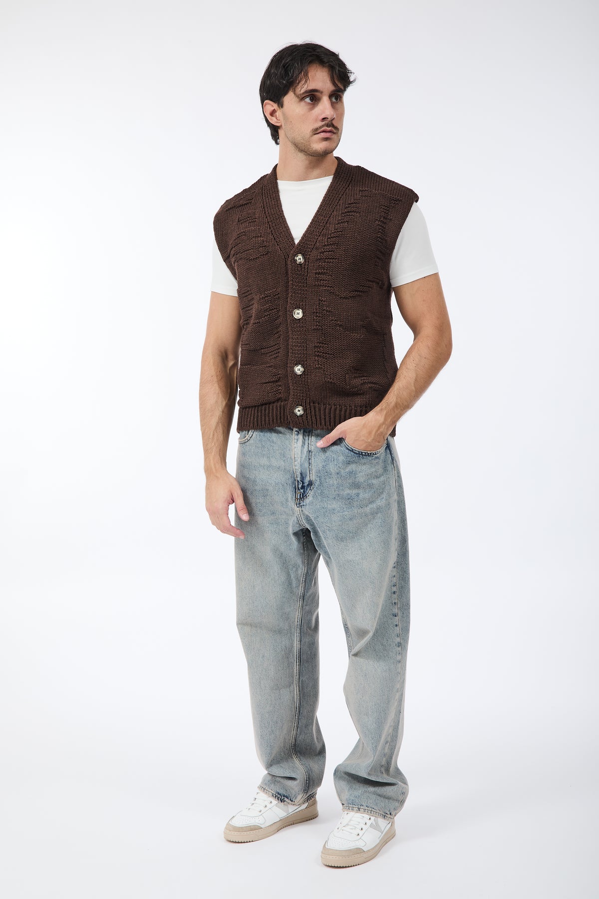 Cardigan Berna Smanicato Moro 016