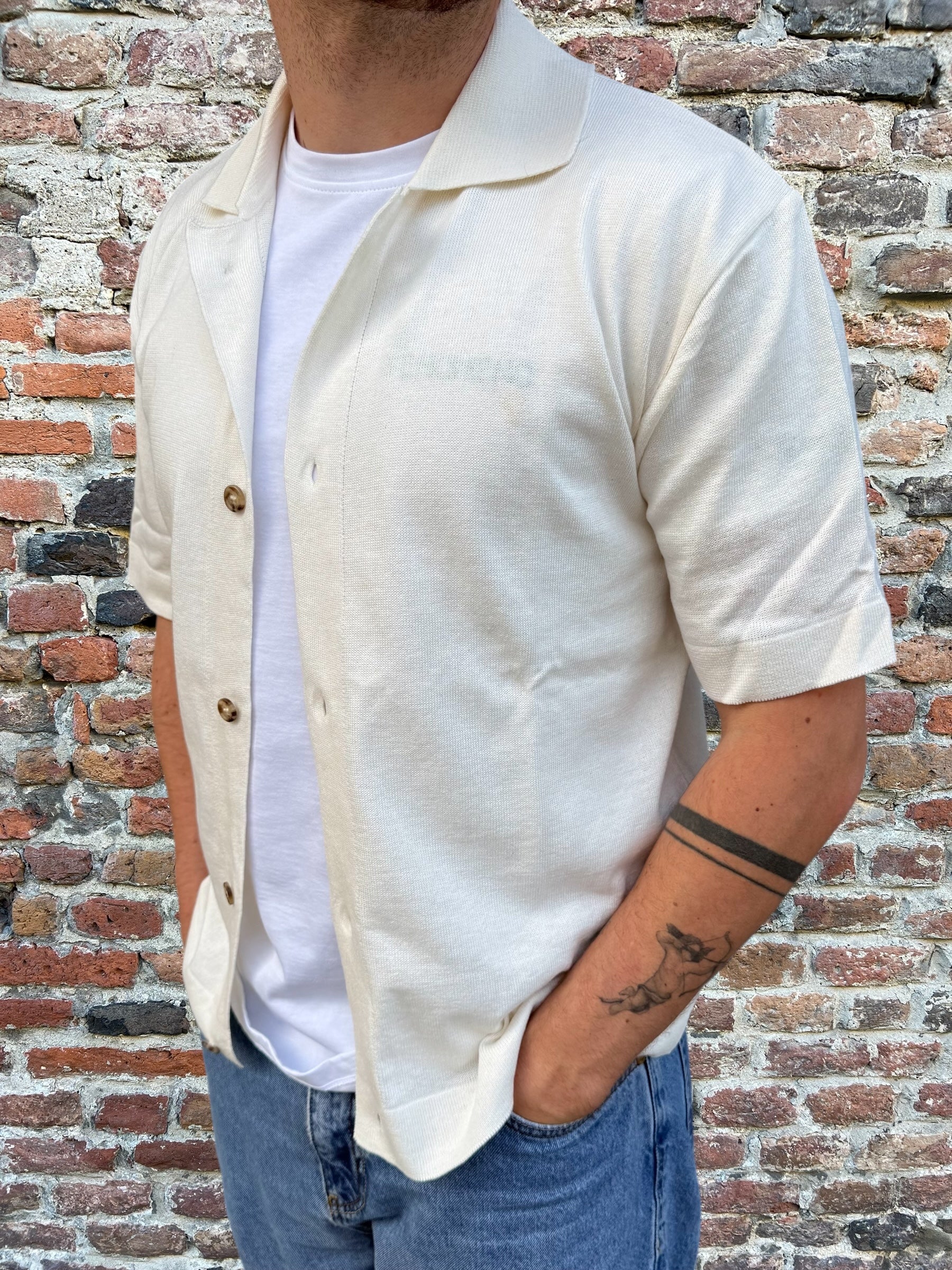 Camicia Polo Berna Panna 405 (12061634756948)