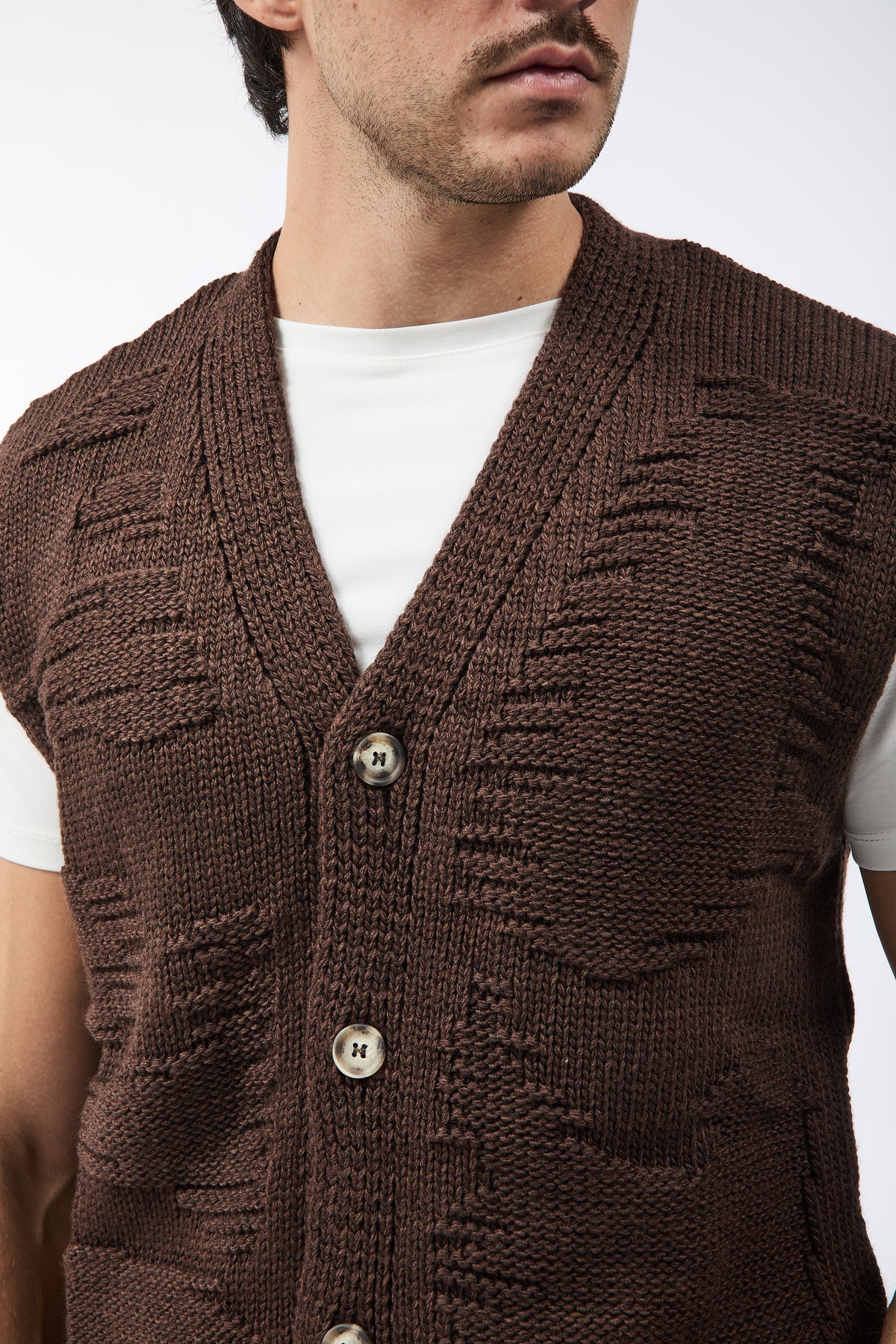Cardigan Berna Smanicato Moro 016