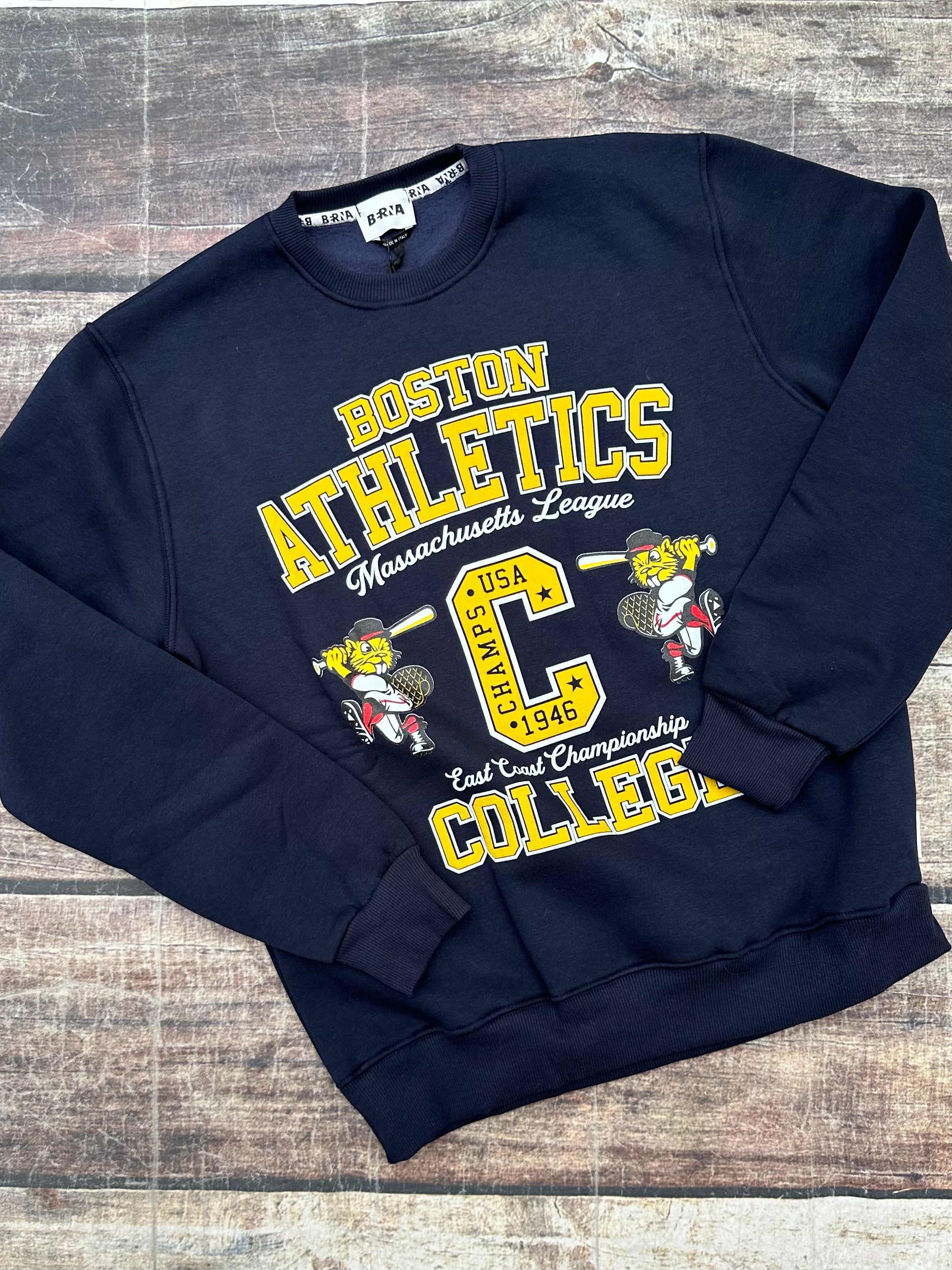 Felpa Berna Girocollo Boston Athletics (9724201140564) (9948021719380)