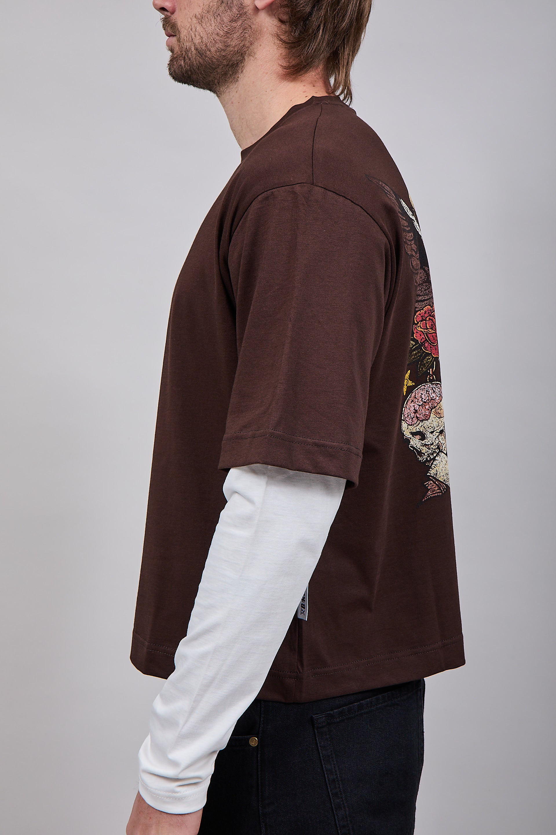 T-shirt Doppiamanica Berna Aquila Moro