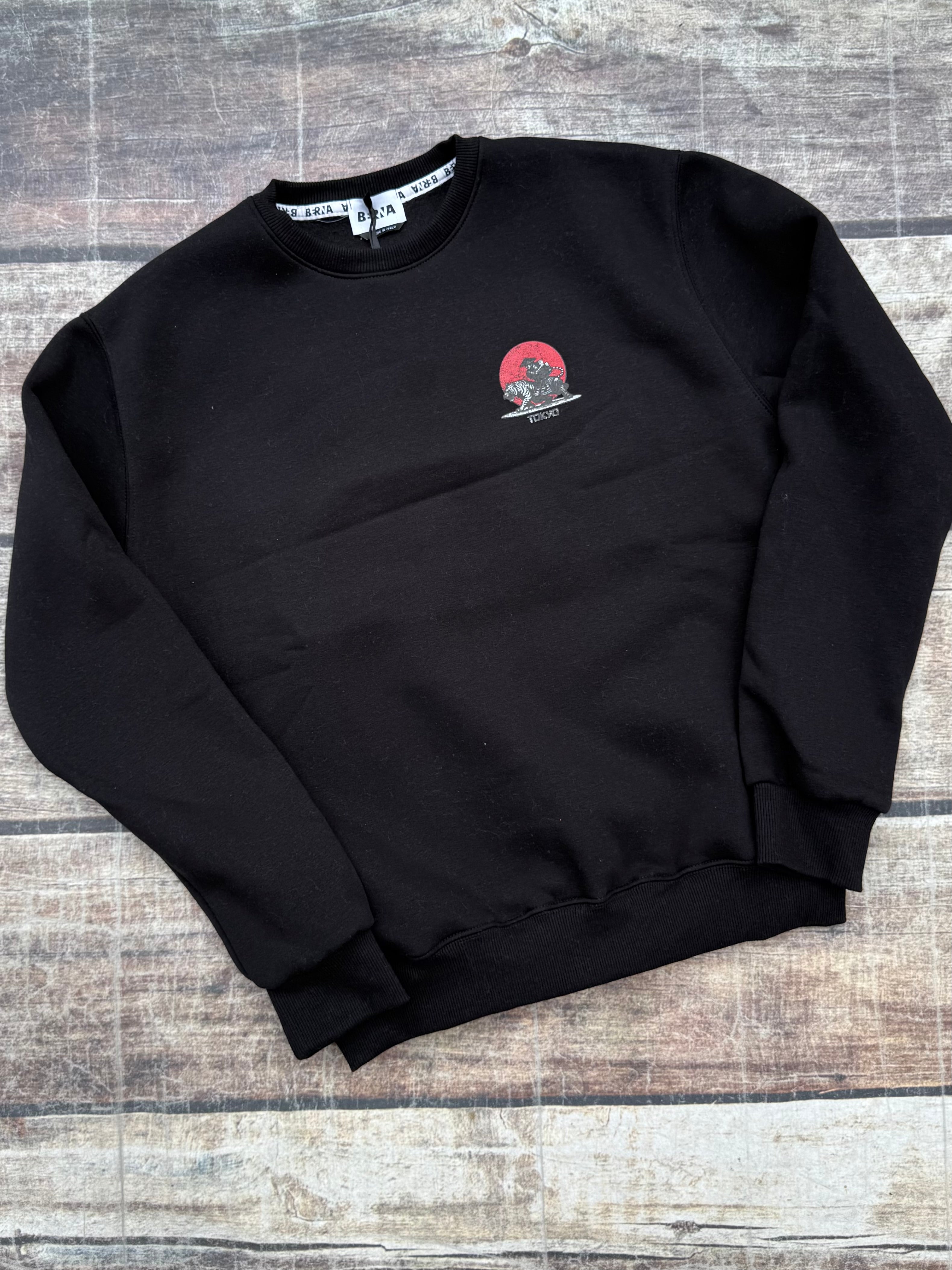 Felpa Berna Crop Tokyo Nera (12239549235540)