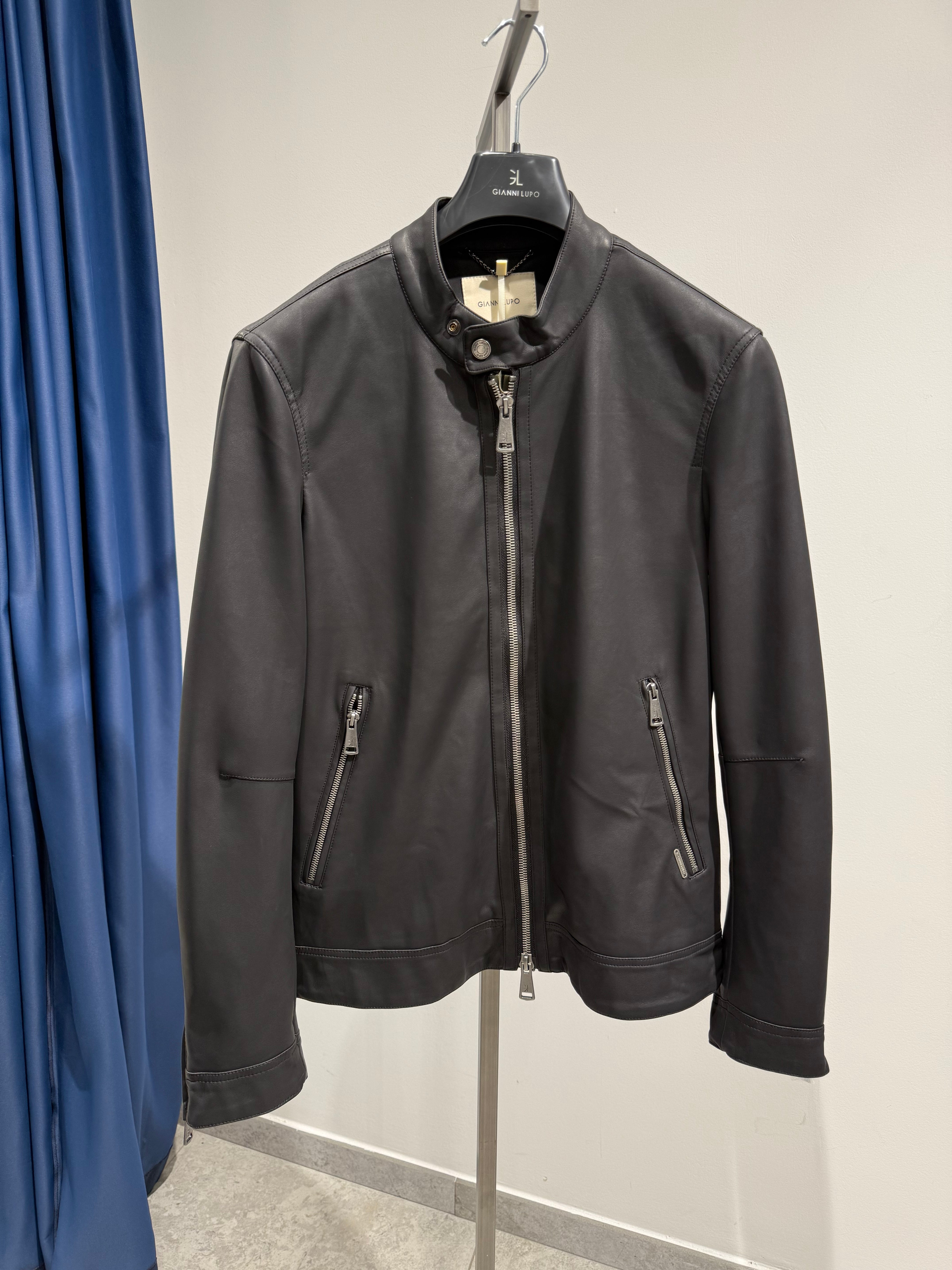Biker Gianni Lupo Ecopelle Nero 9808 (12322110210388)