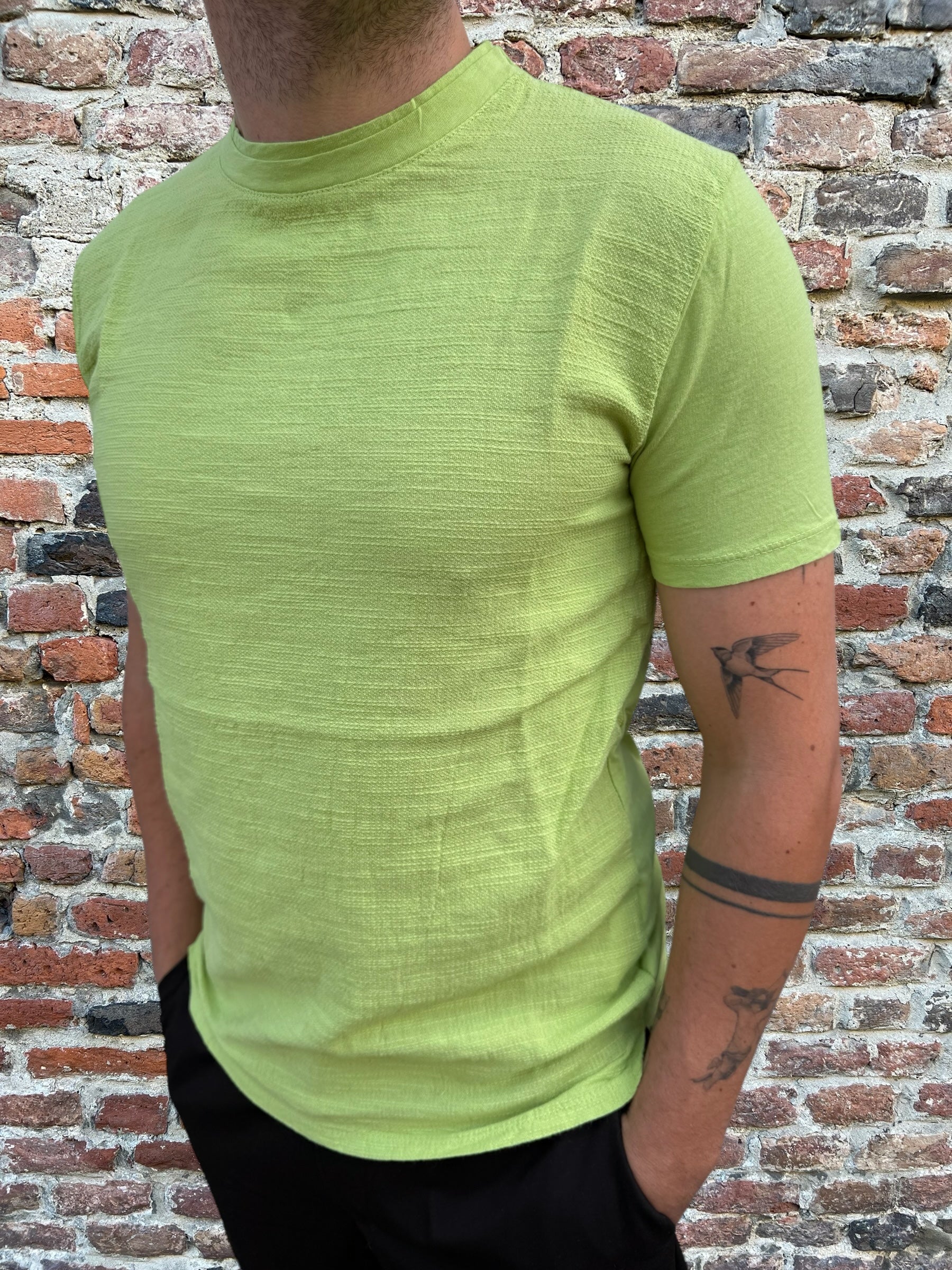 T-shirt Block Eleven Garzata Verdino (12162888728916)