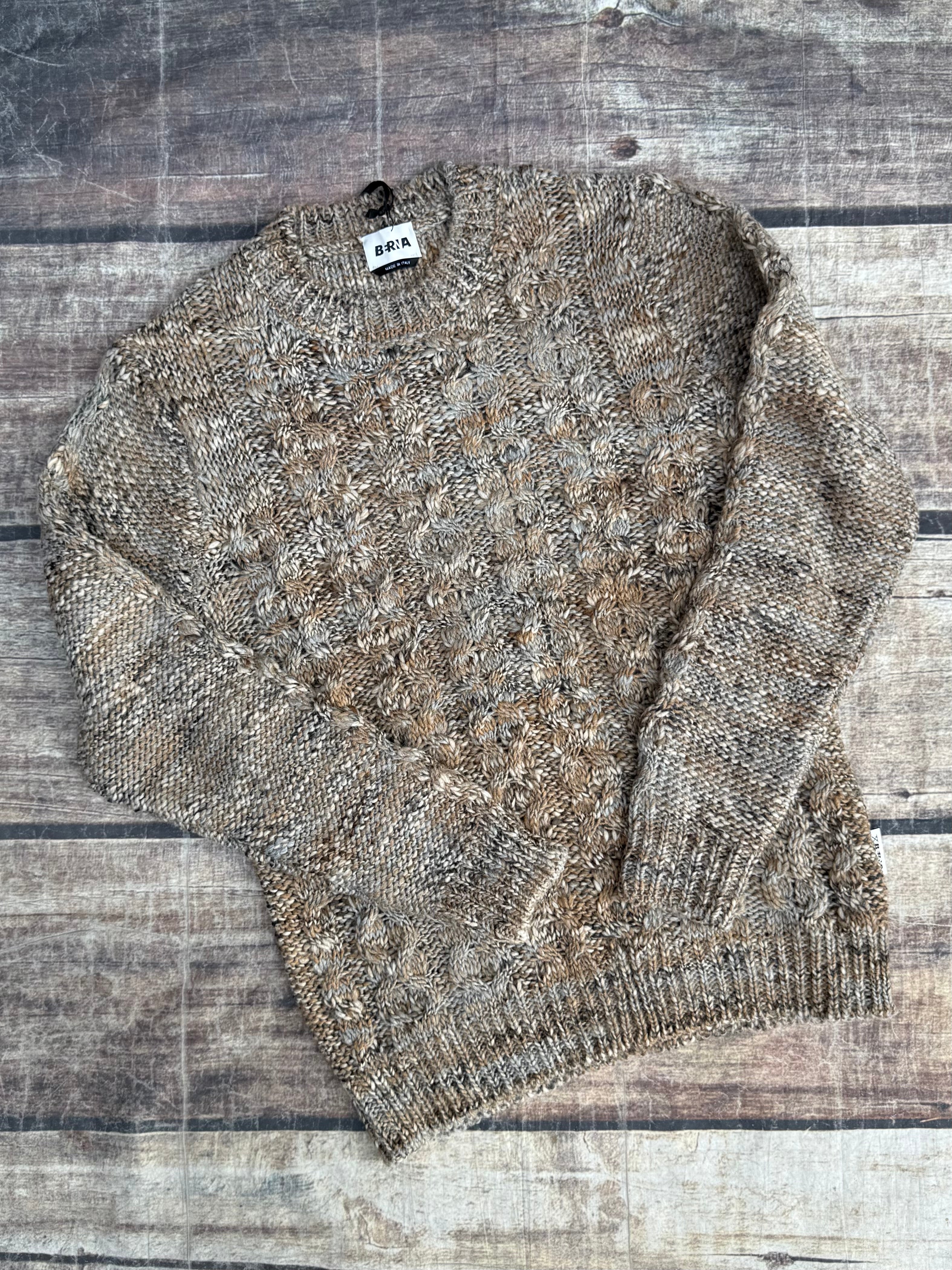 Maglione Berna Rasato Tortora 031 (12220010725716) (12220008956244)