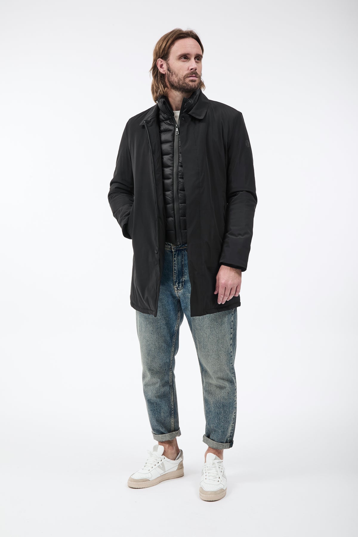 Trench Over-d Imbottito J30 Nero