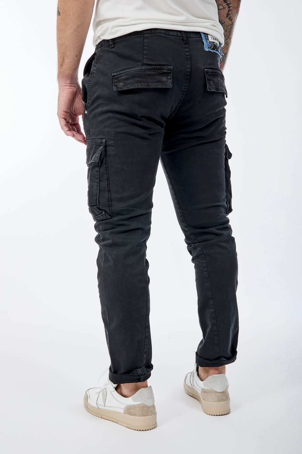 Pantalone Berna Cargo Nero 008