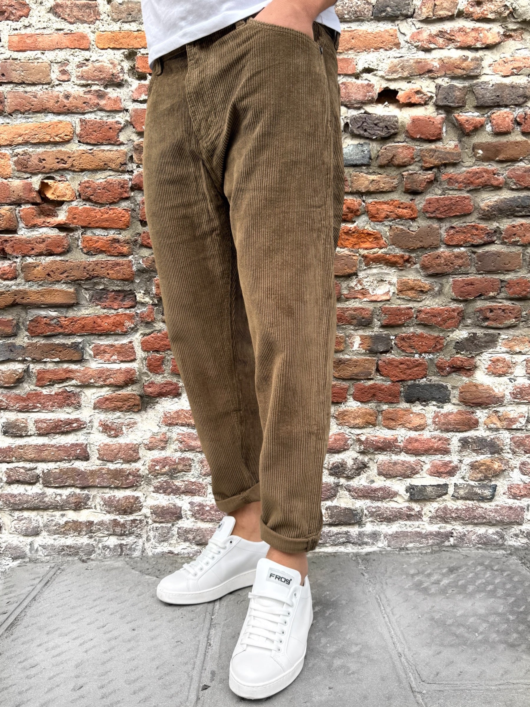 Pantalone Gianni Lupo Velluto Tabacco (9855857066324)