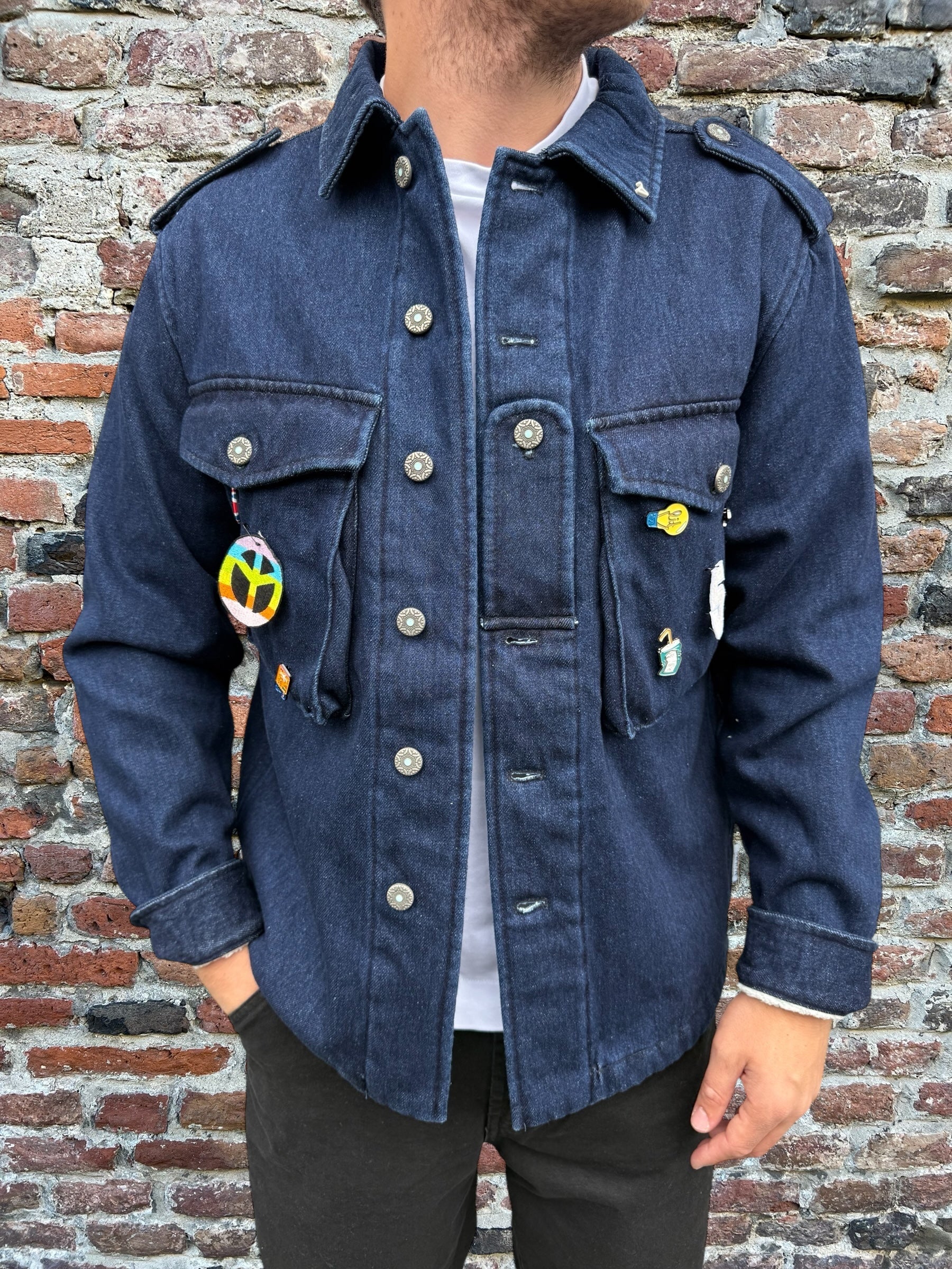 Overshirt Berna 230 Denim Imbottita (12267272274260)