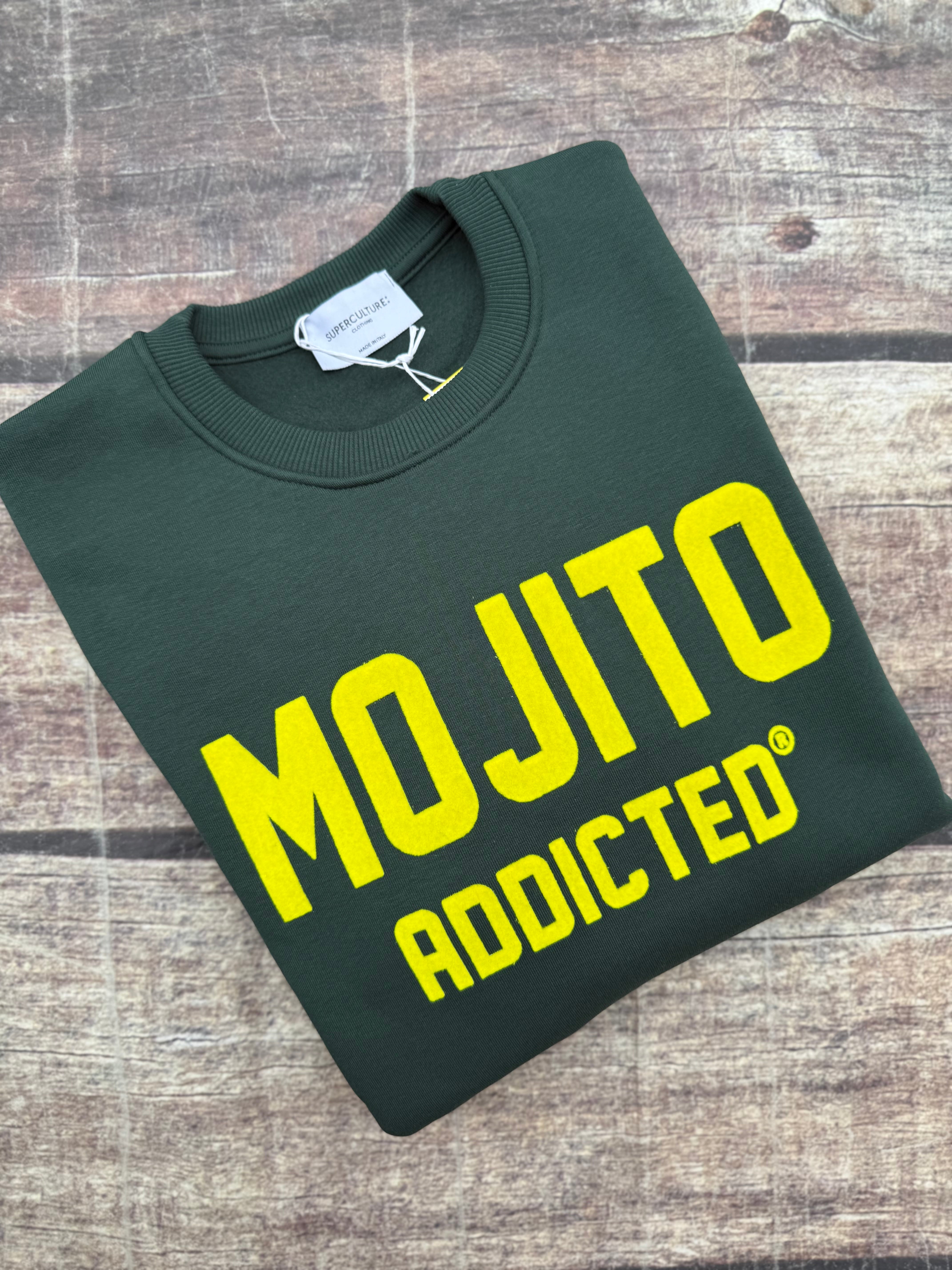 Felpa Superculture Girocollo Verde Bosco A1377 (12218660028756)
