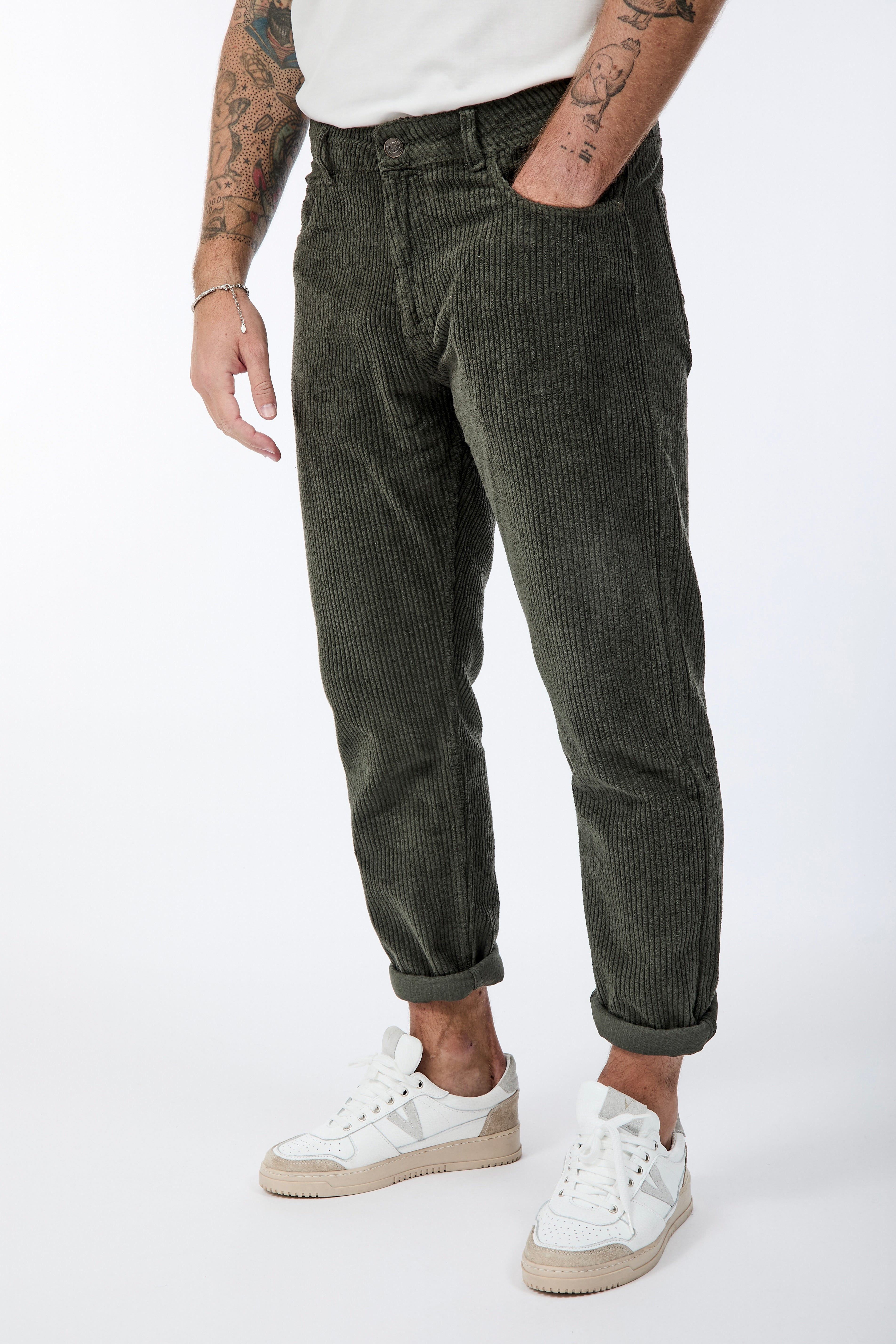 Pantalone Pont Yellowstone Velluto Militare