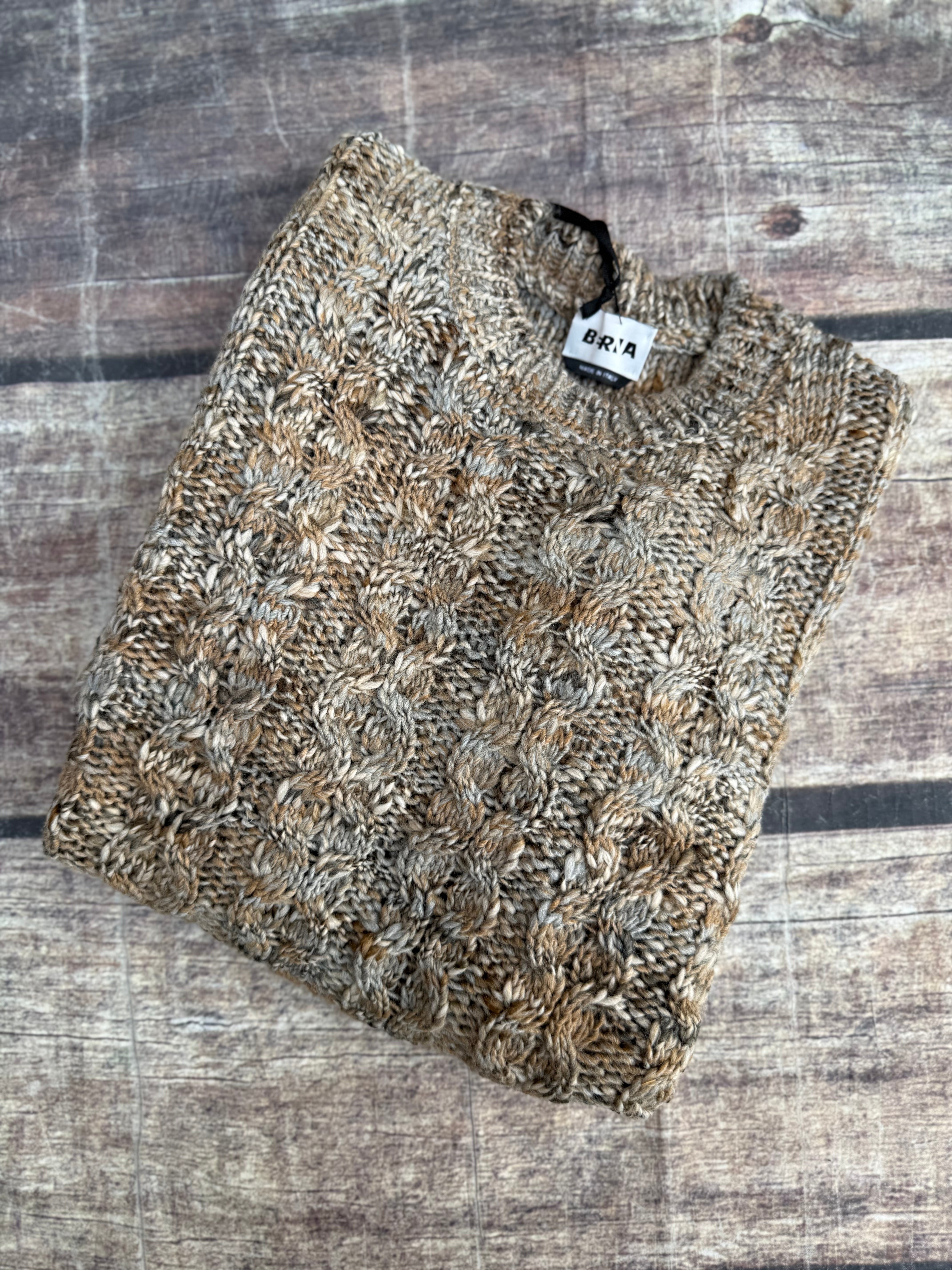 Maglione Berna Rasato Tortora 031 (12220010725716) (12220008956244)