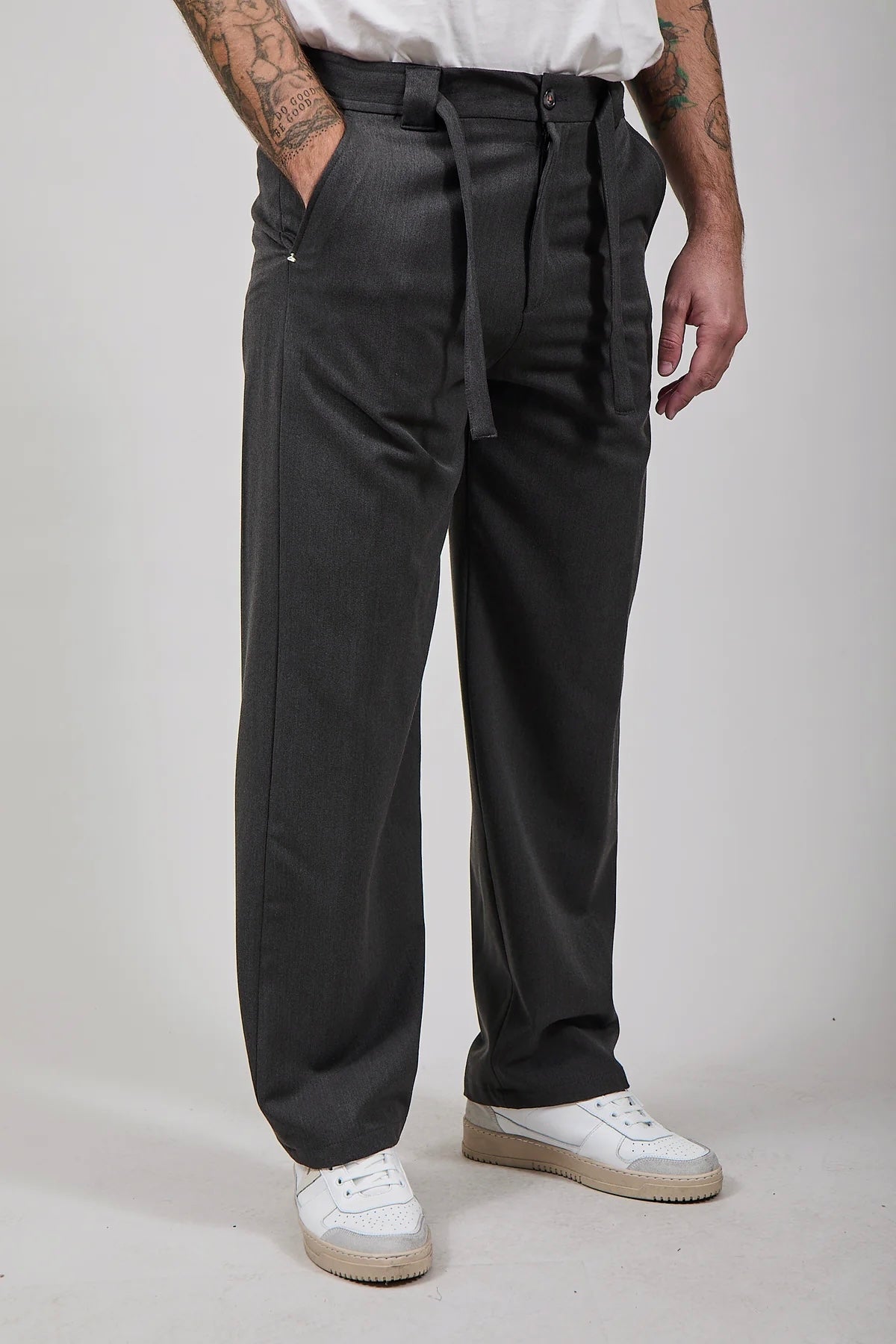 Pantalone Berna Palazzo Antracite 129