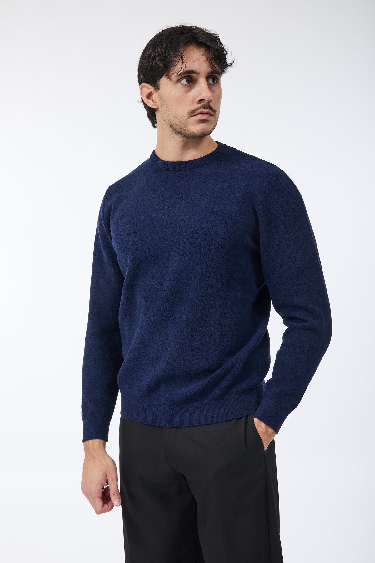 Maglione Over-d Spugna Blu M67