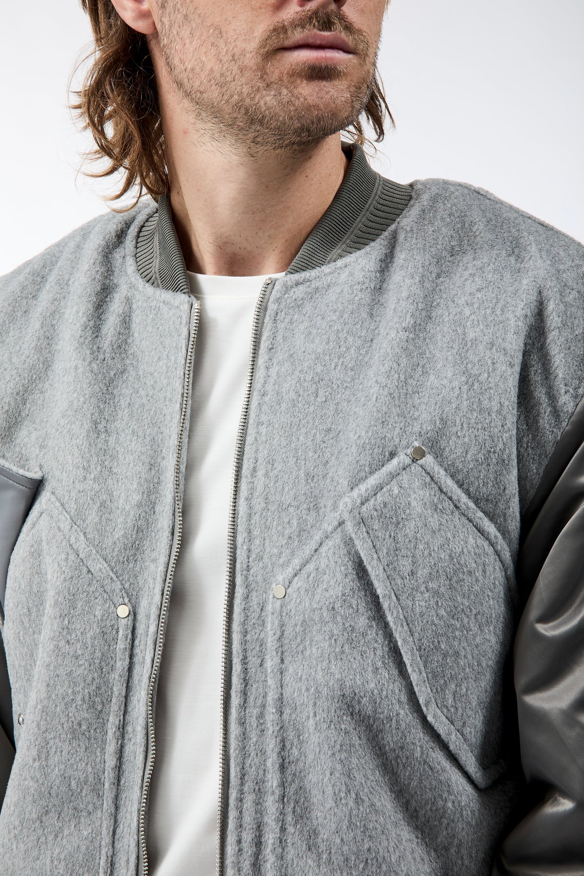 Bomber Berna Boxy Grigio