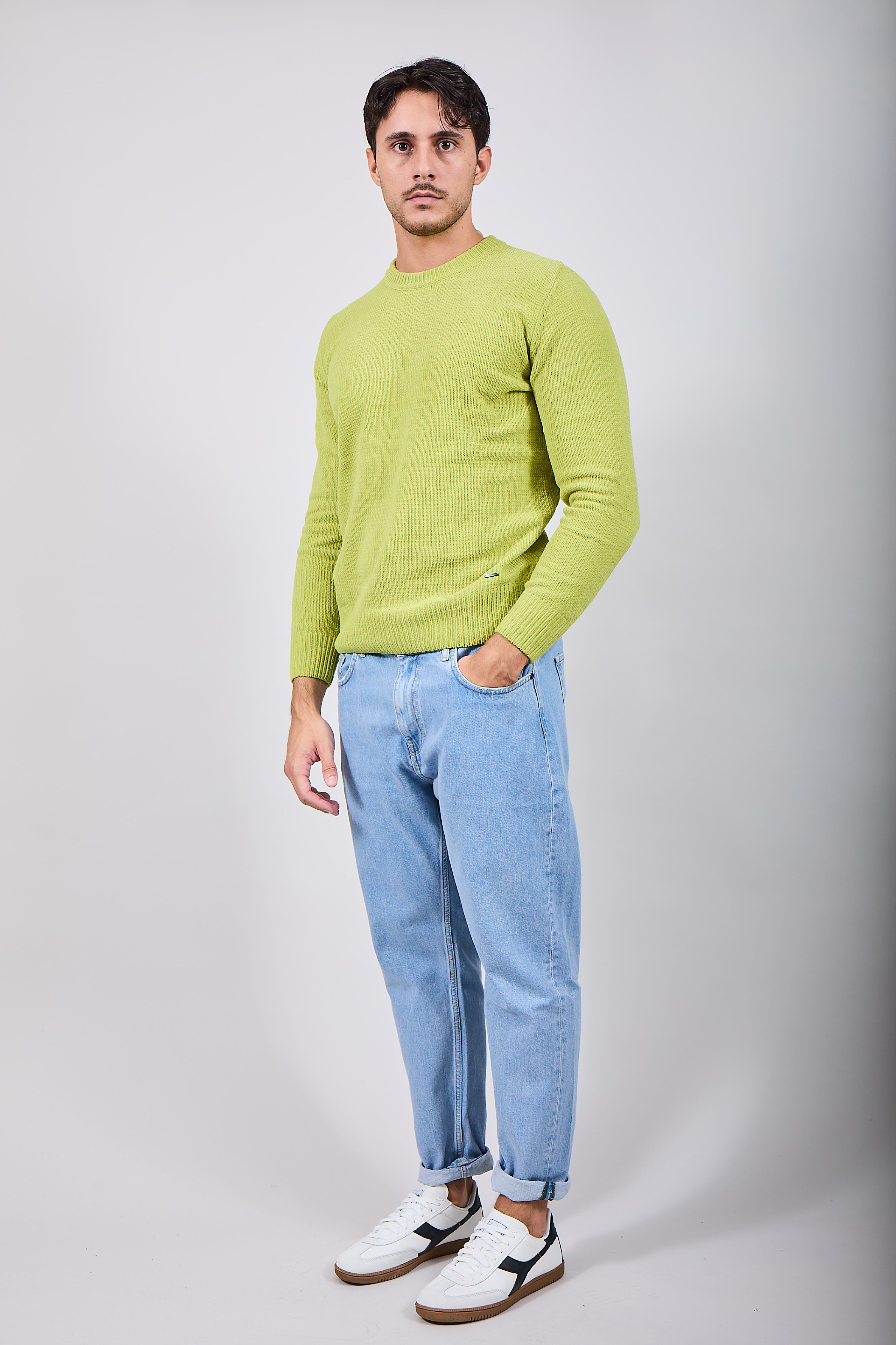 Maglione Gianni Lupo Ciniglia Olio 535 (12227806429524)