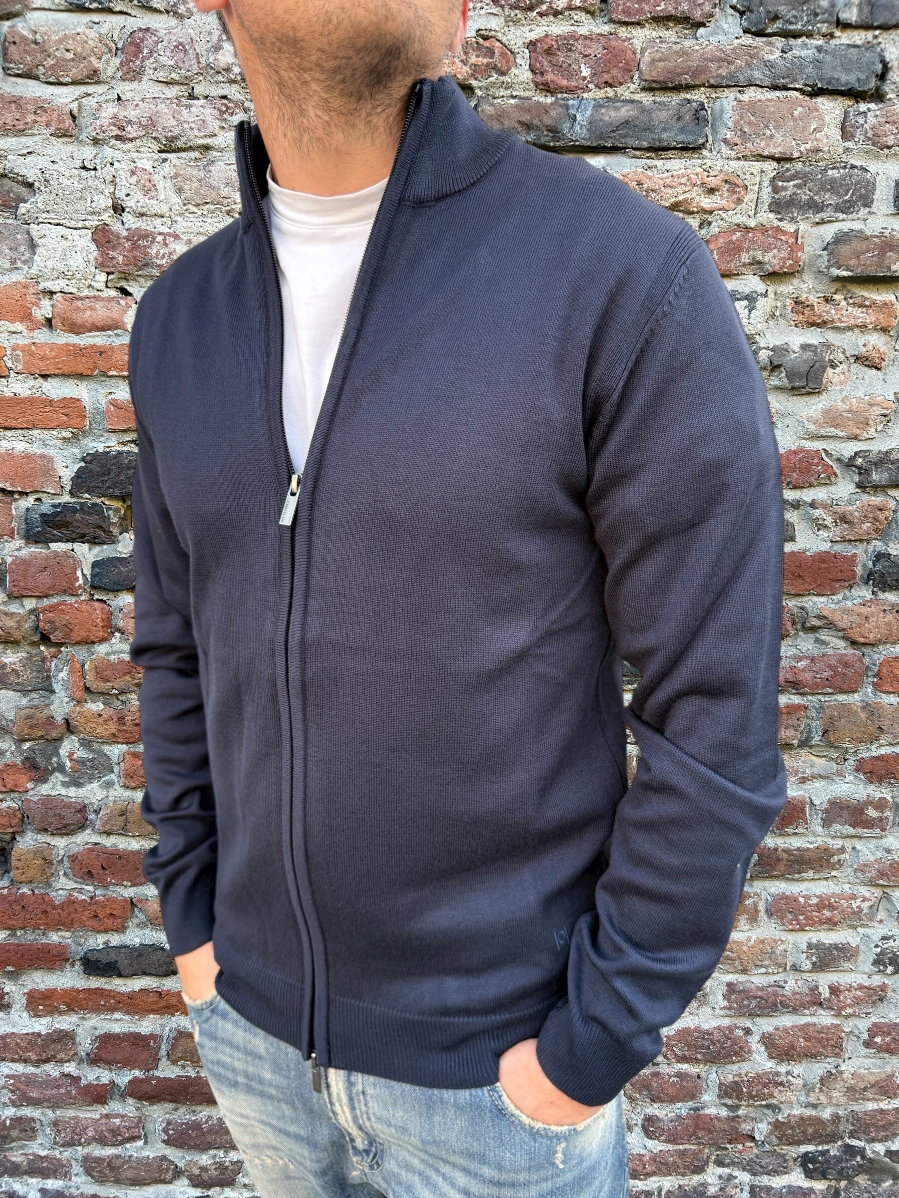 Maglioncino Hamaki-Ho Zip Blu 3159 (12293218107732)
